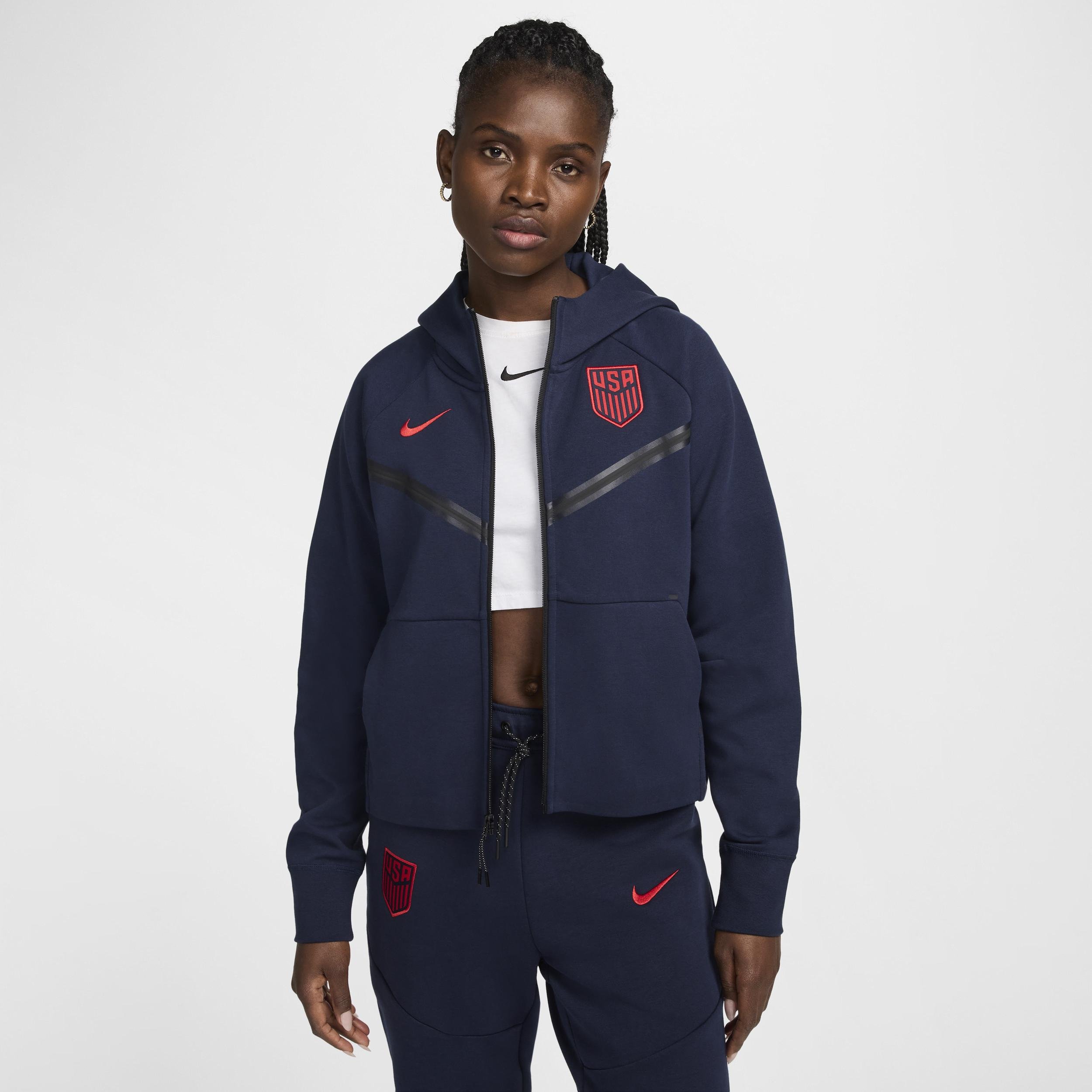 USMNT Tech Fleece Windrunner Nike Women's Soccer Full-Zip Hoodie by NIKE