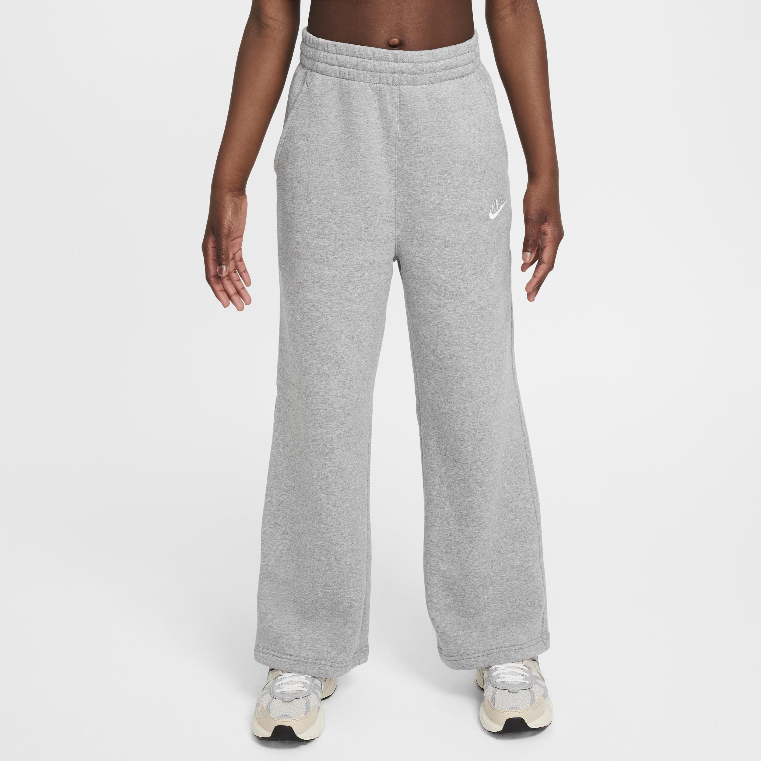 Unisex Nike Sportswear Club Fleece Girls' Wide-Leg Pants by NIKE