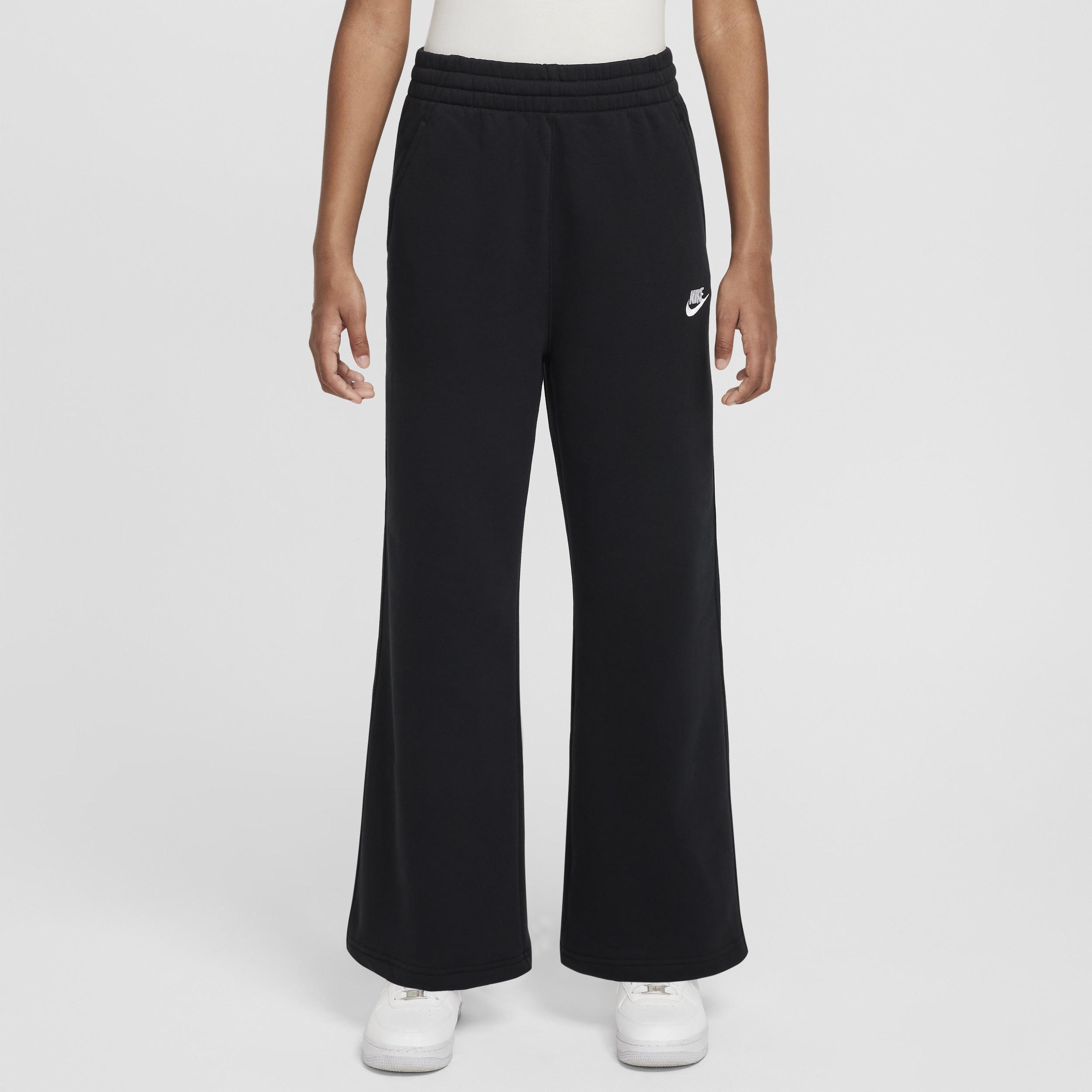 Unisex Nike Sportswear Club Fleece Girls' Wide-Leg Pants by NIKE