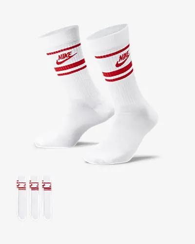 Unisex Nike Sportswear Dri-FIT Everyday Essential Crew Socks (3 Pairs) by NIKE