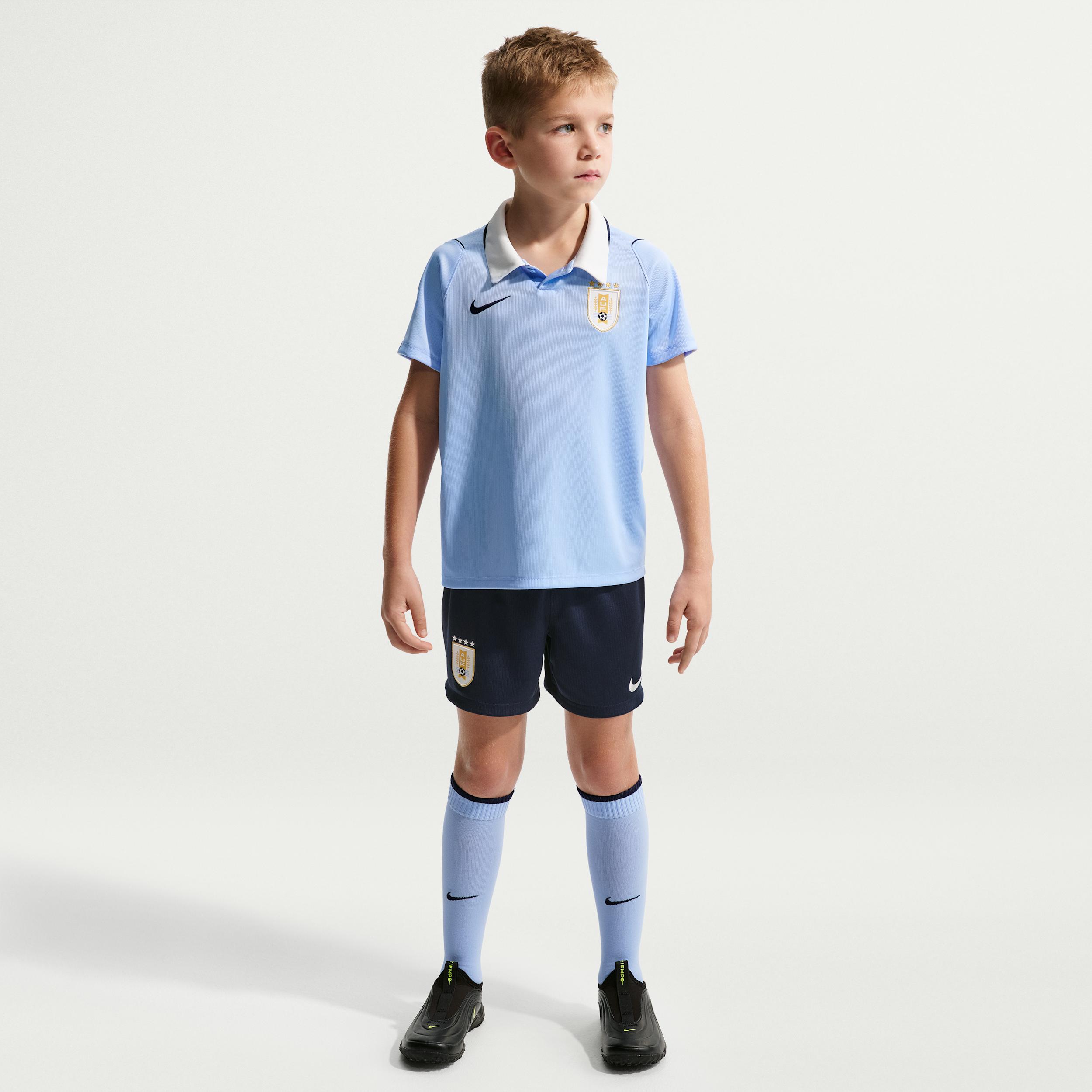Uruguay 2026 Stadium Home Little Kids' Nike Soccer Replica 3-Piece Kit by NIKE