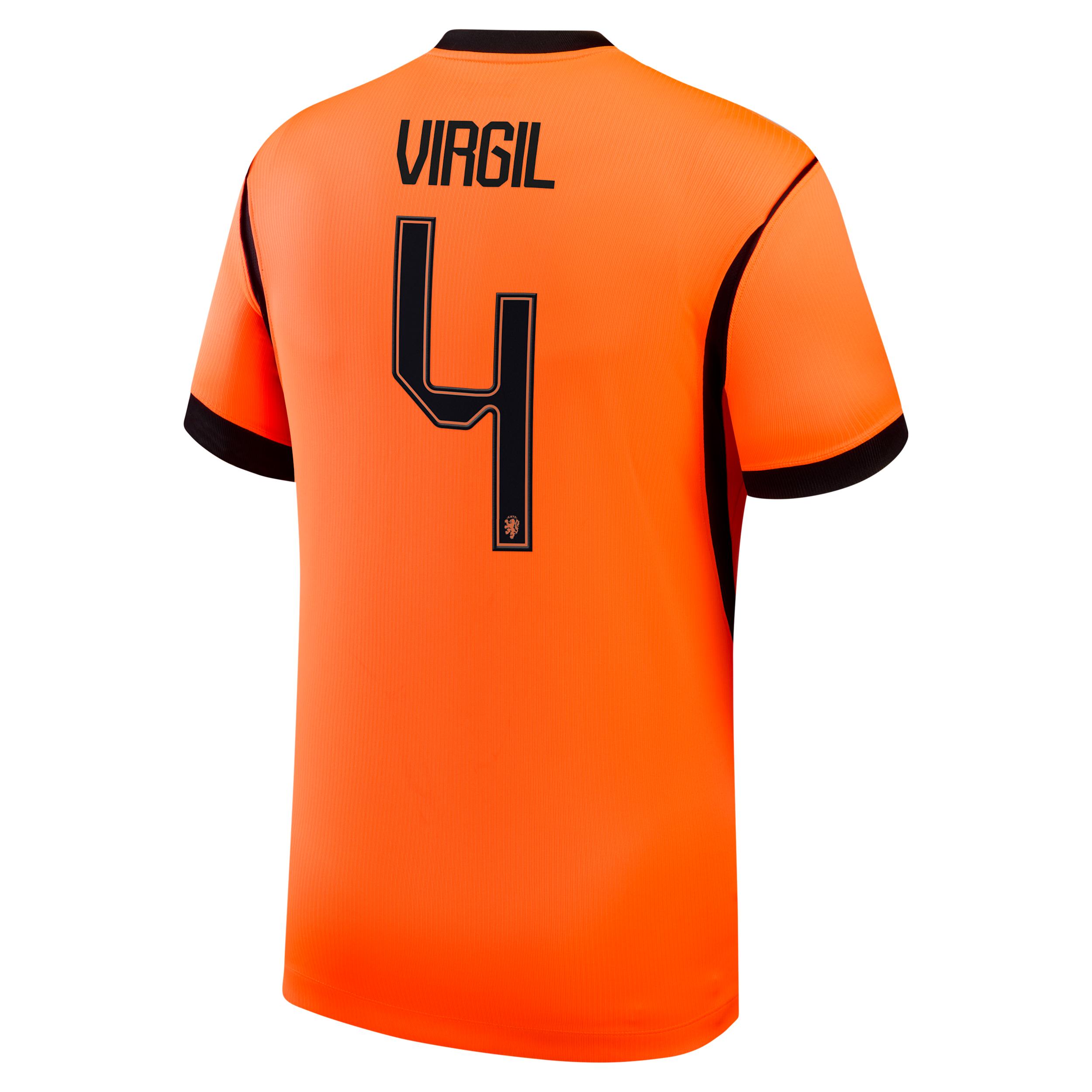 Virgil van Dijk Netherlands National Team 2026 Stadium Home Nike Men's Dri-FIT Soccer Jersey by NIKE