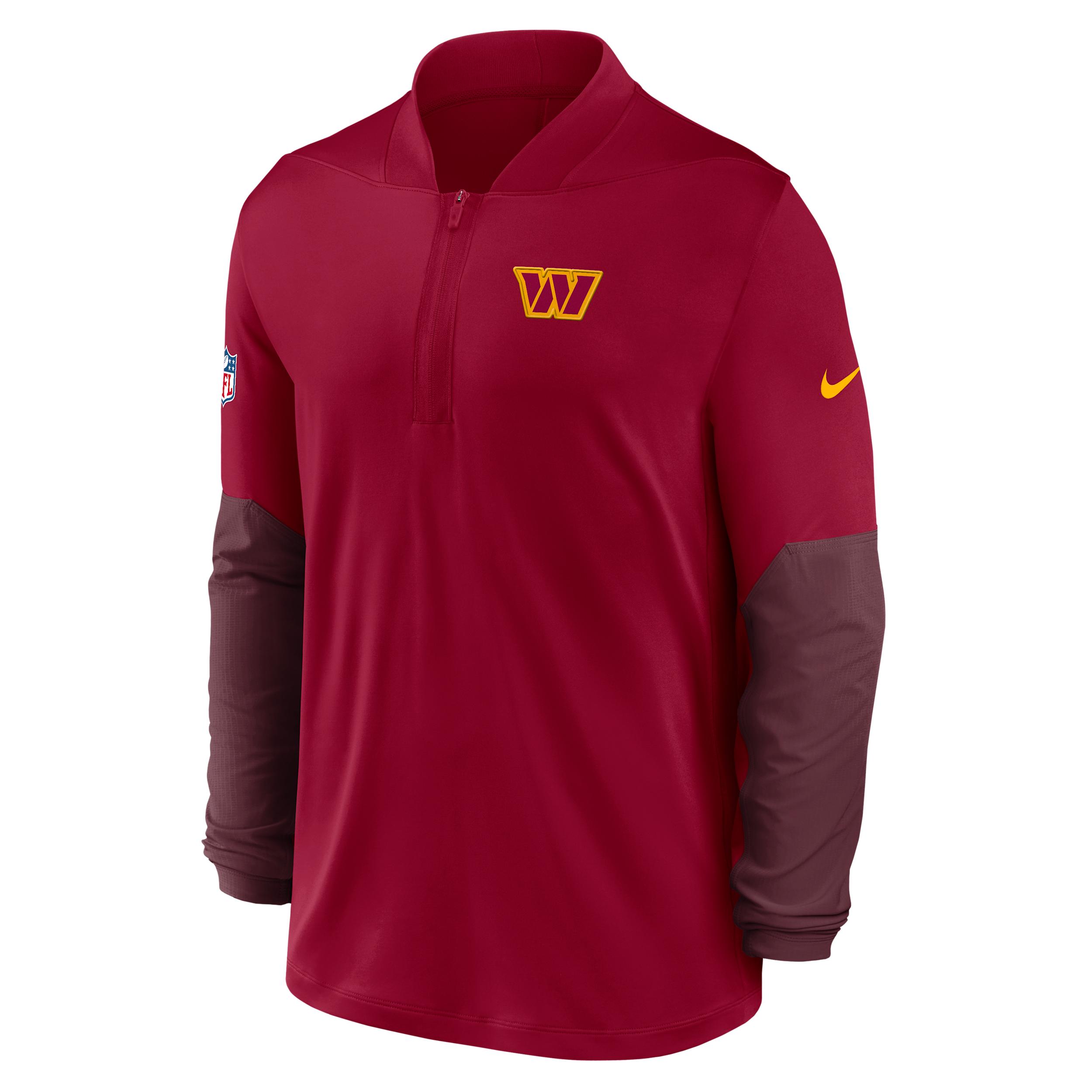 Washington Commanders Feel The Pressure Nike Men's Dri-FIT NFL 1/2-Zip Top by NIKE