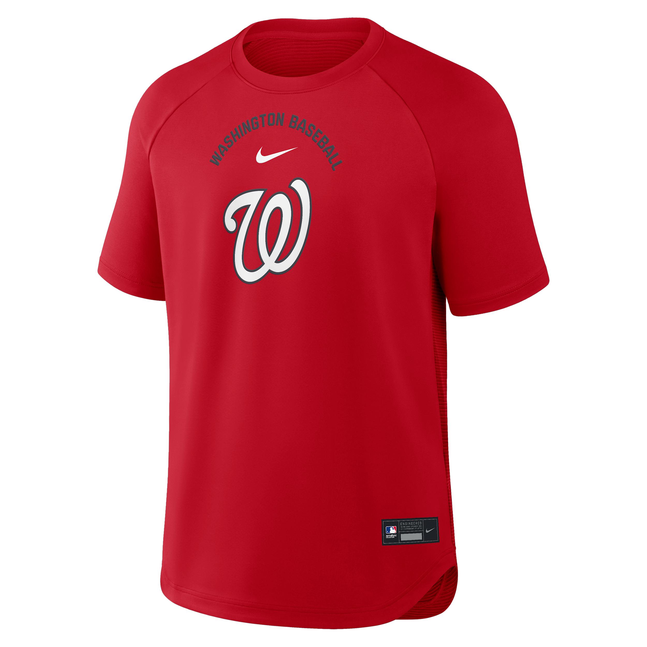 Washington Nationals Authentic Collection Batting Practice Pregame Nike Men's Dri-FIT MLB Top by NIKE
