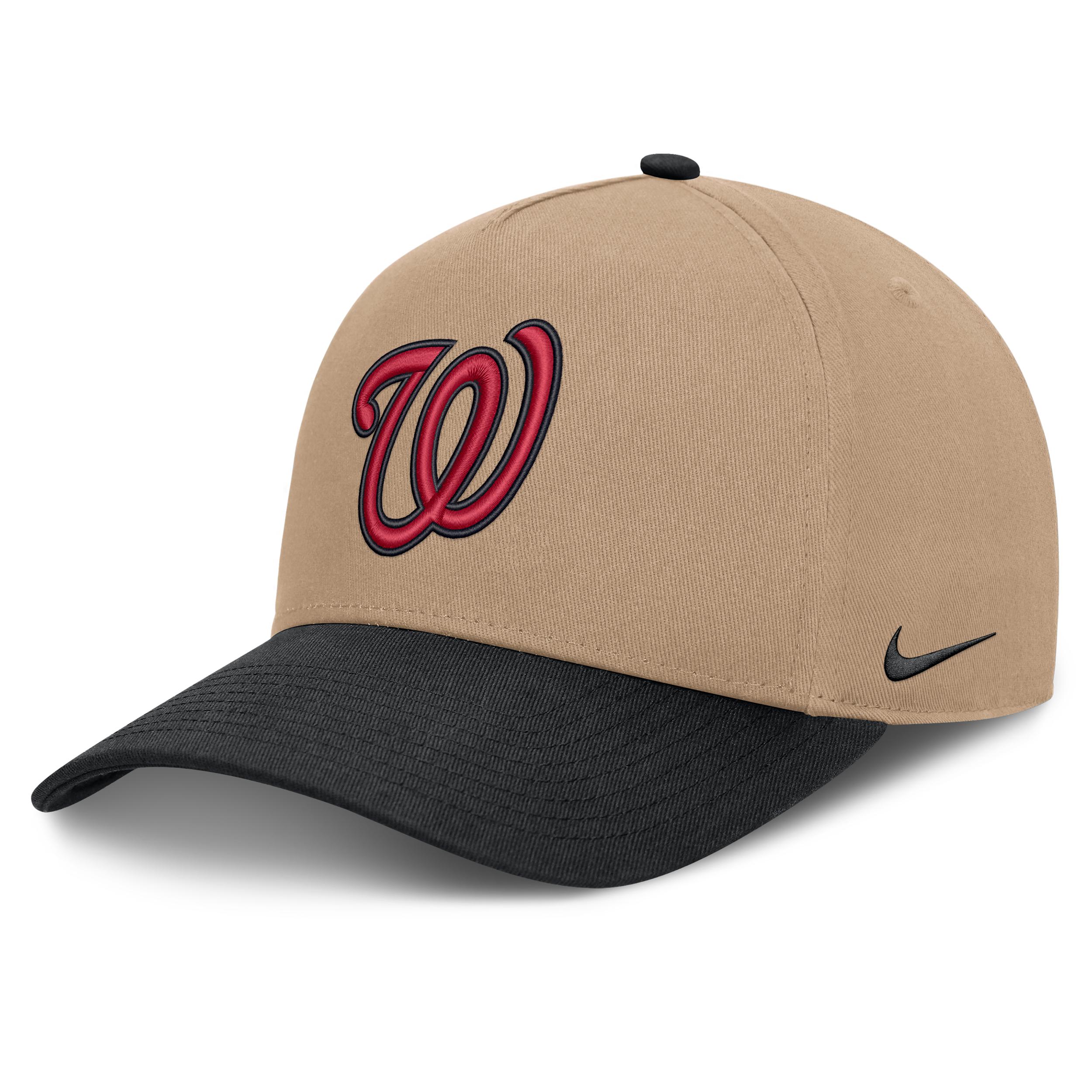 Washington Nationals Rise Nike Men's MLB A-Frame Trucker Adjustable Hat by NIKE