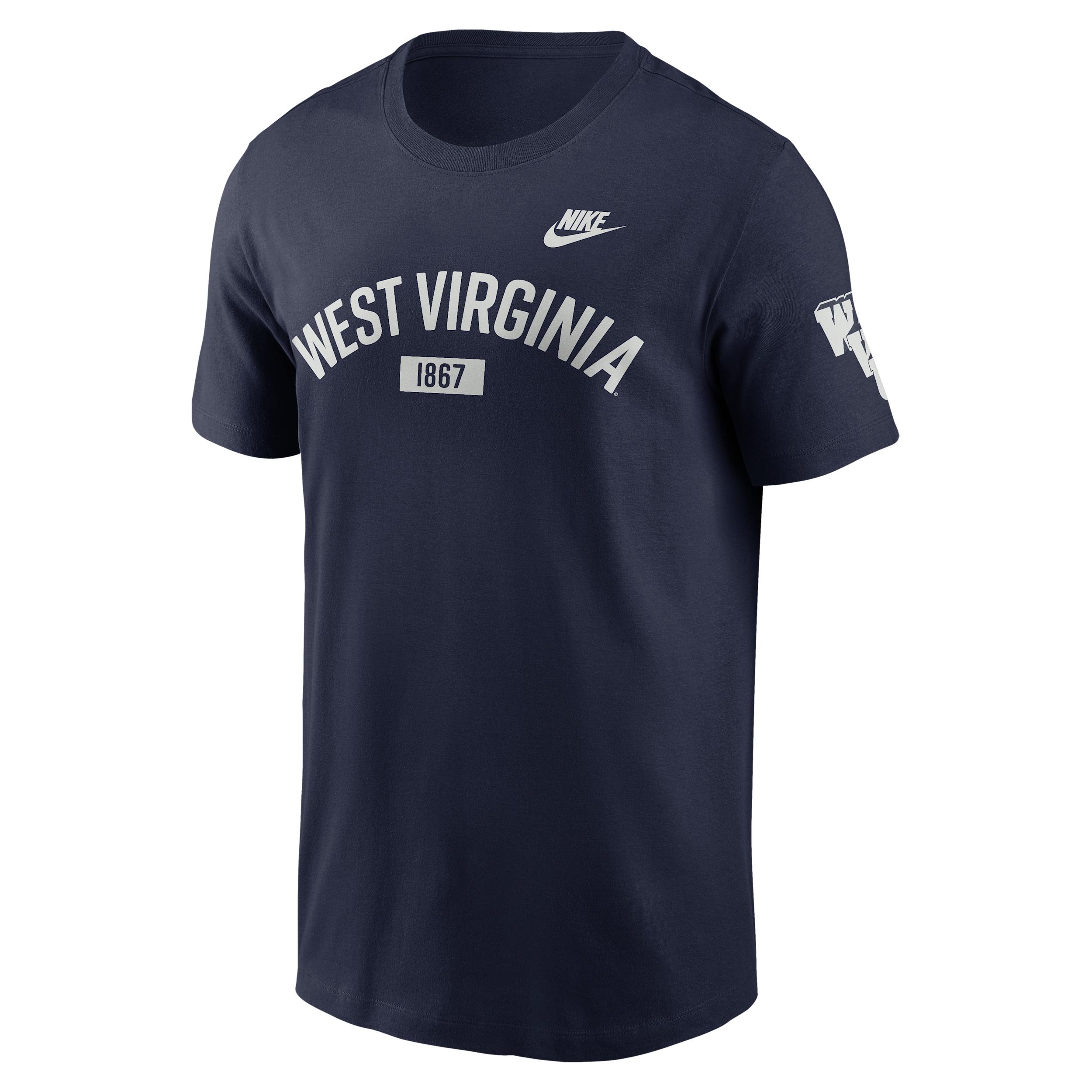 West Virginia Legacy Arch 2-Hit Nike Men's College T-Shirt by NIKE