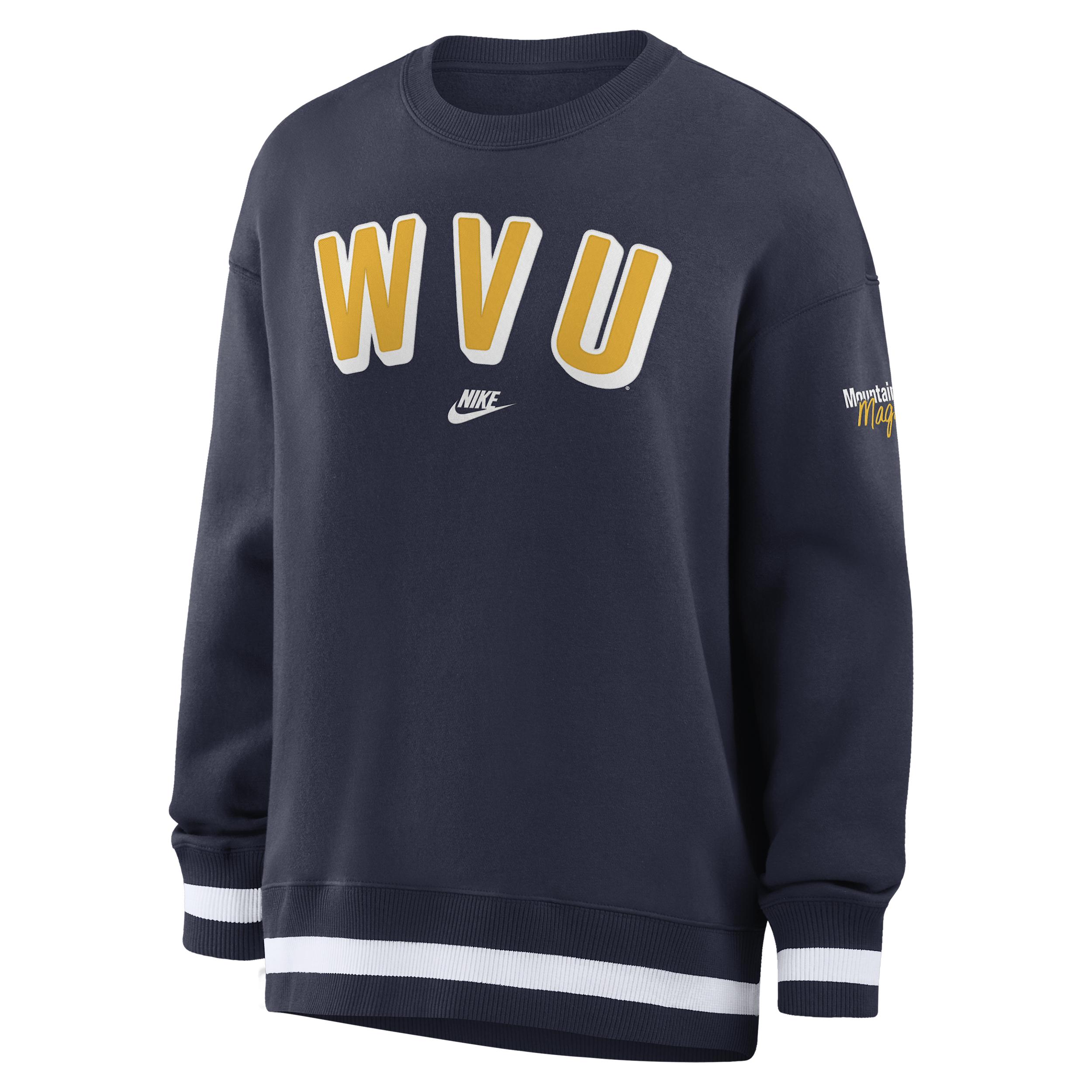 West Virginia Legacy Phoenix Nike Women's College Oversized Pullover Crew by NIKE