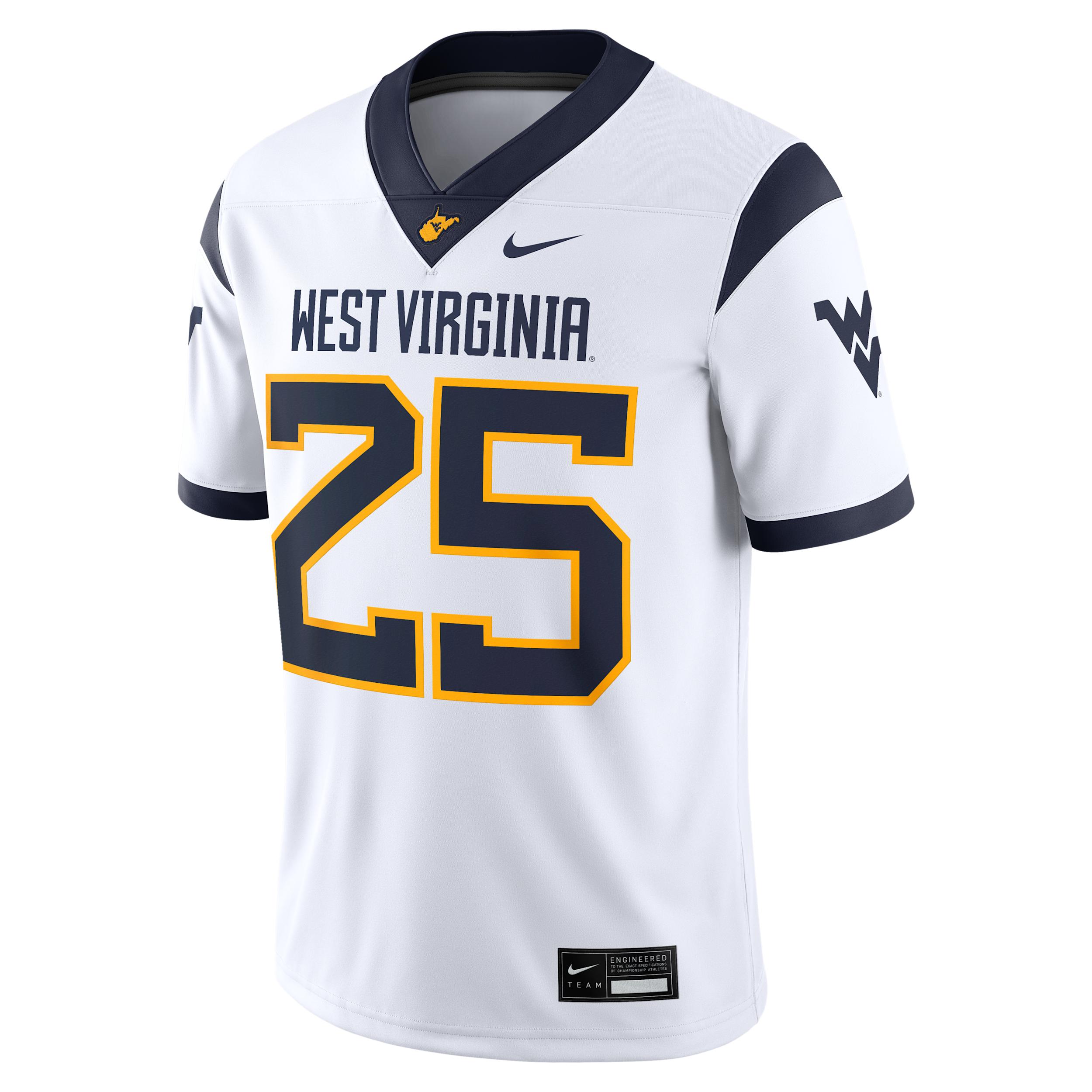 West Virginia Menâs Nike Men's Dri-FIT College Game Jersey by NIKE