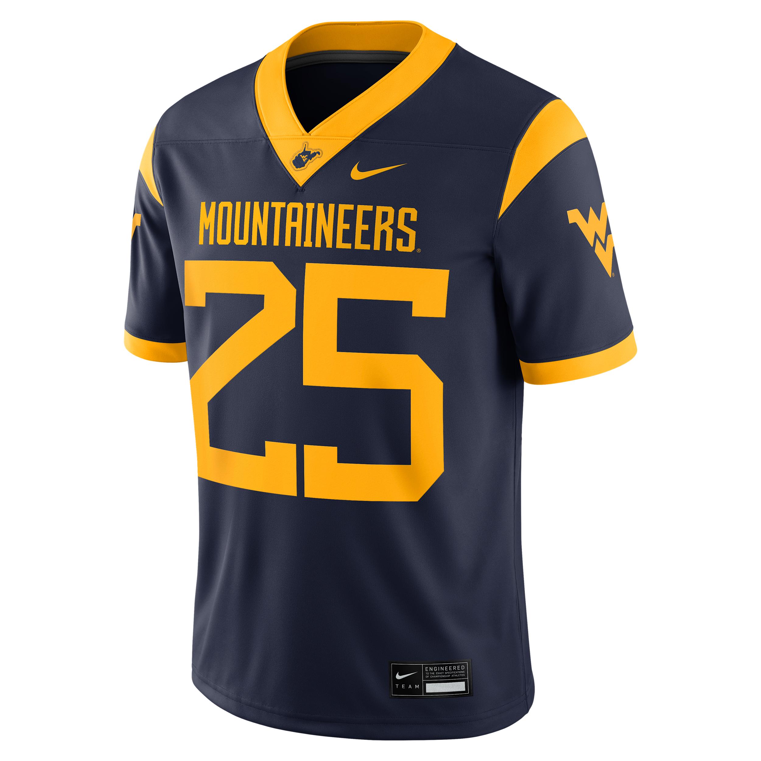 West Virginia Menâs Nike Men's Dri-FIT College Game Jersey by NIKE