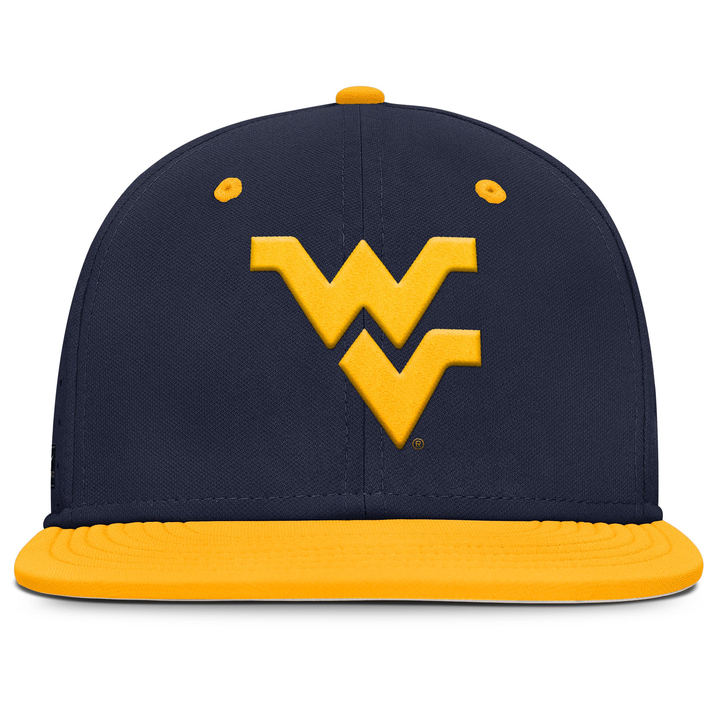 West Virginia Mountaineers Dugout True Menâs Nike Men's Dri-FIT College Fitted Hat by NIKE