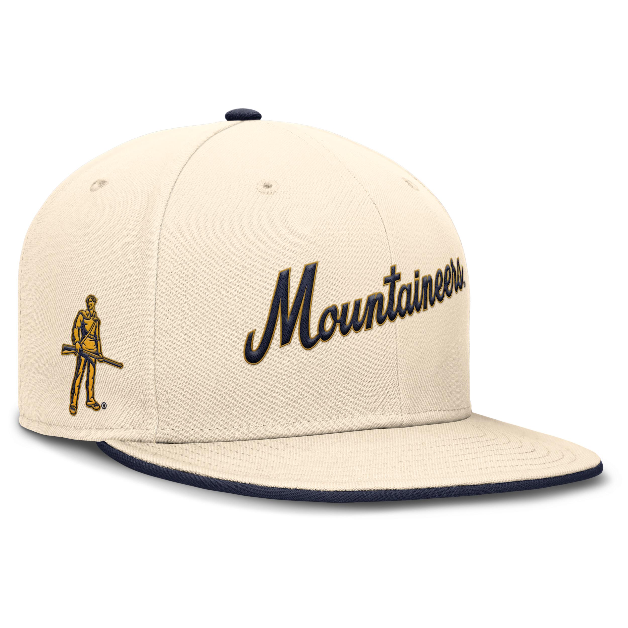 West Virginia Mountaineers Primetime True Nike Men's Dri-FIT College Fitted Hat by NIKE