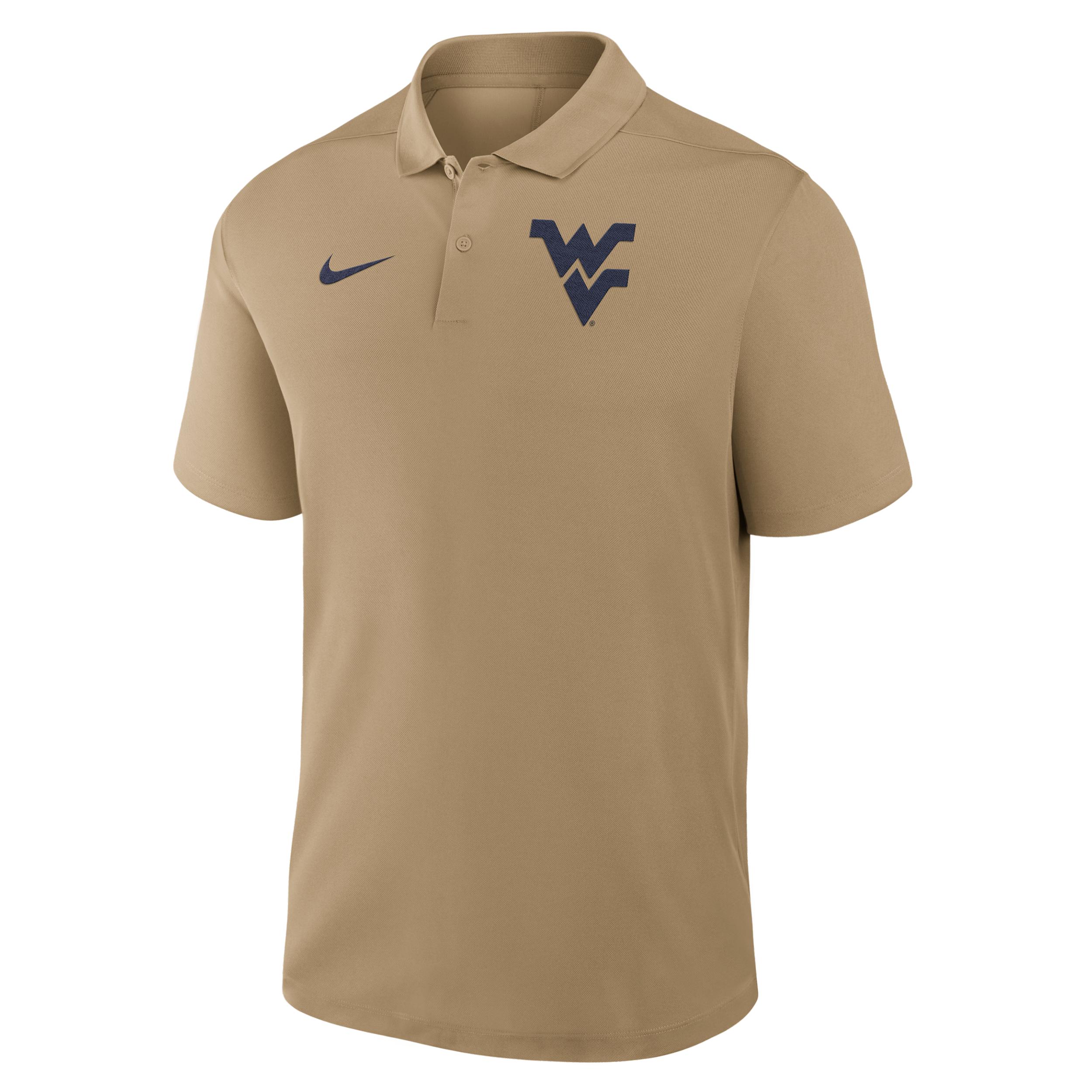 West Virginia Primetime Victory Primary Logo Nike Men's Dri-FIT College Polo by NIKE