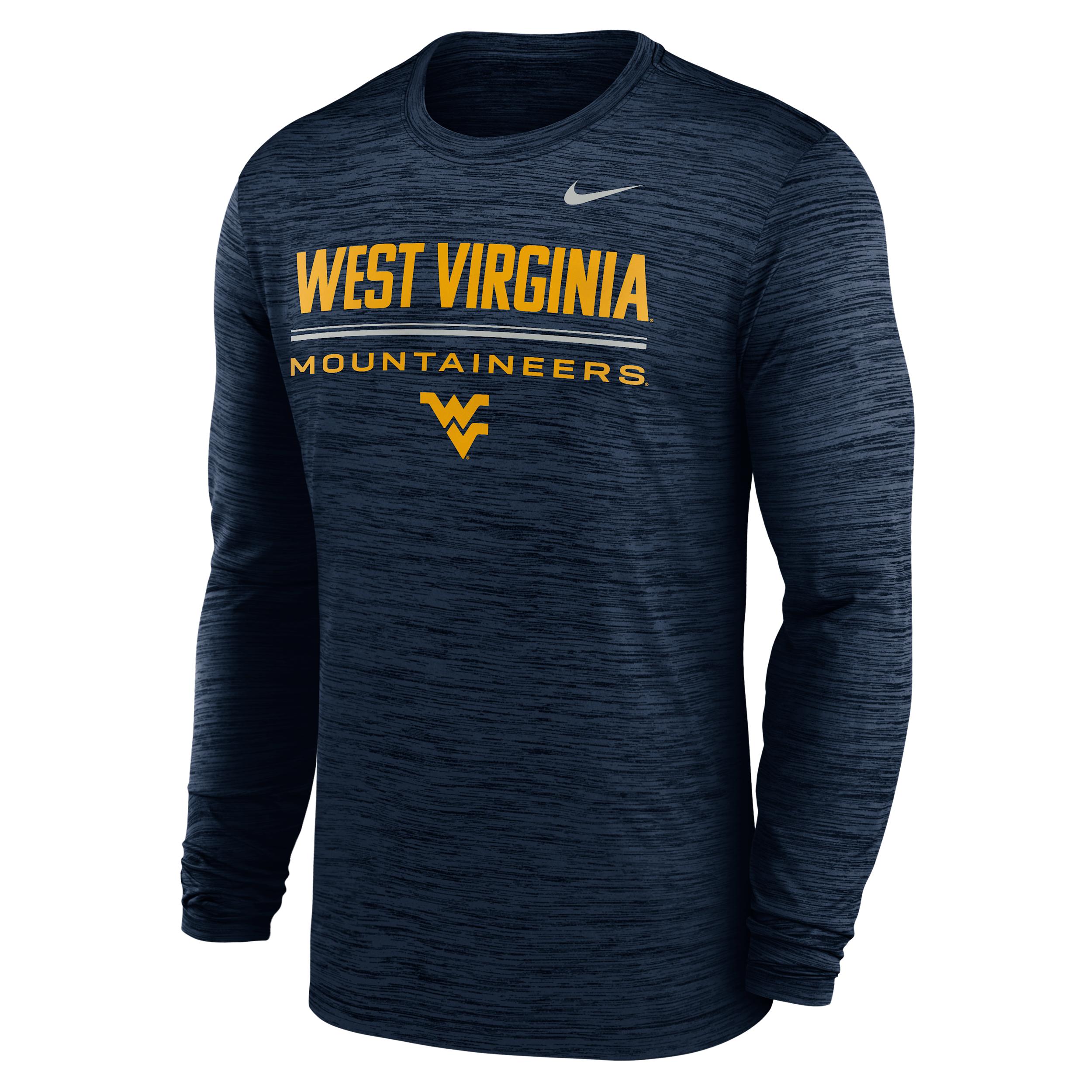 West Virginia Sideline Velocity Nike Men's Dri-FIT College T-Shirt by NIKE