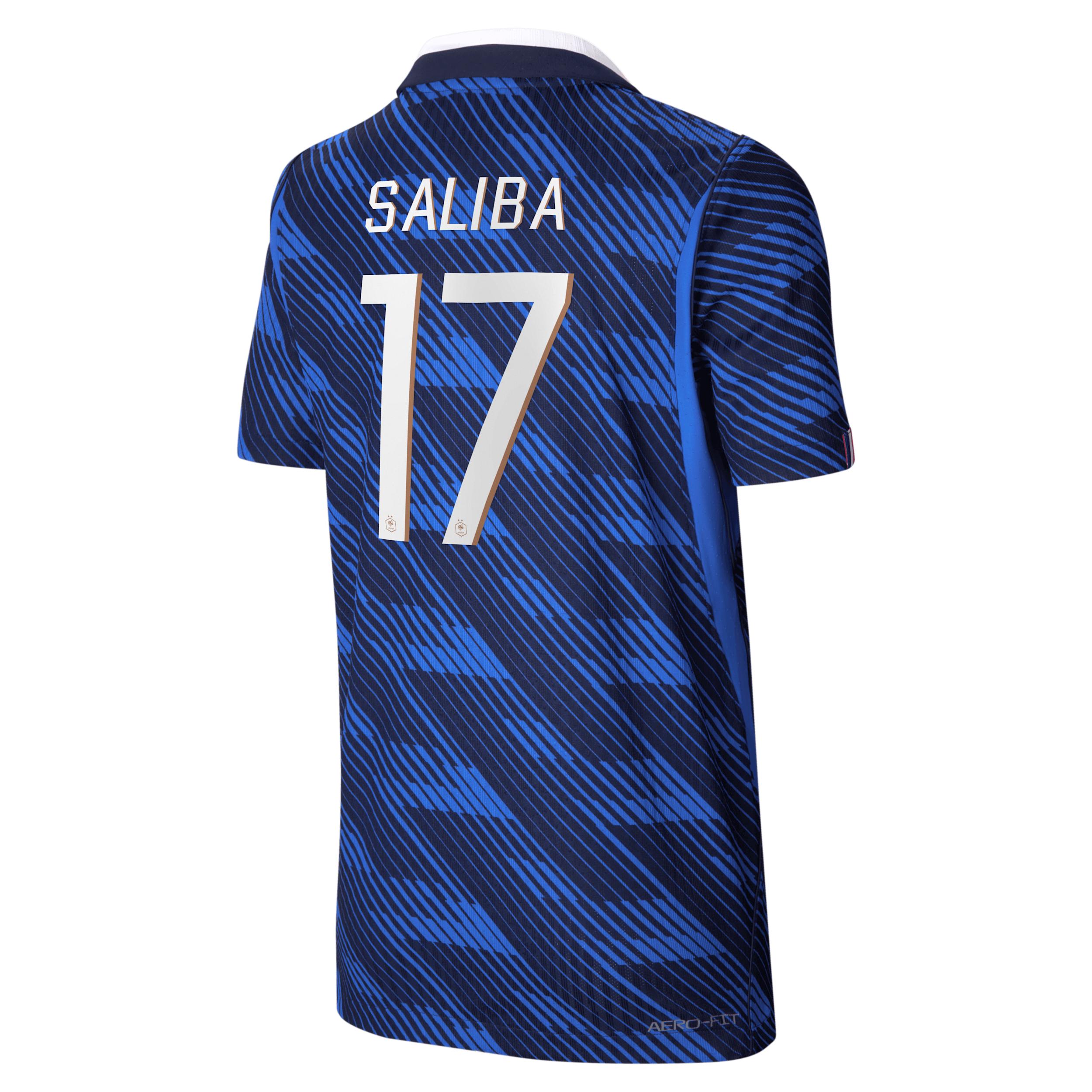 William Saliba France National Team 2026 Match Home Big Kids' Nike Dri-FIT ADV Soccer Jersey by NIKE