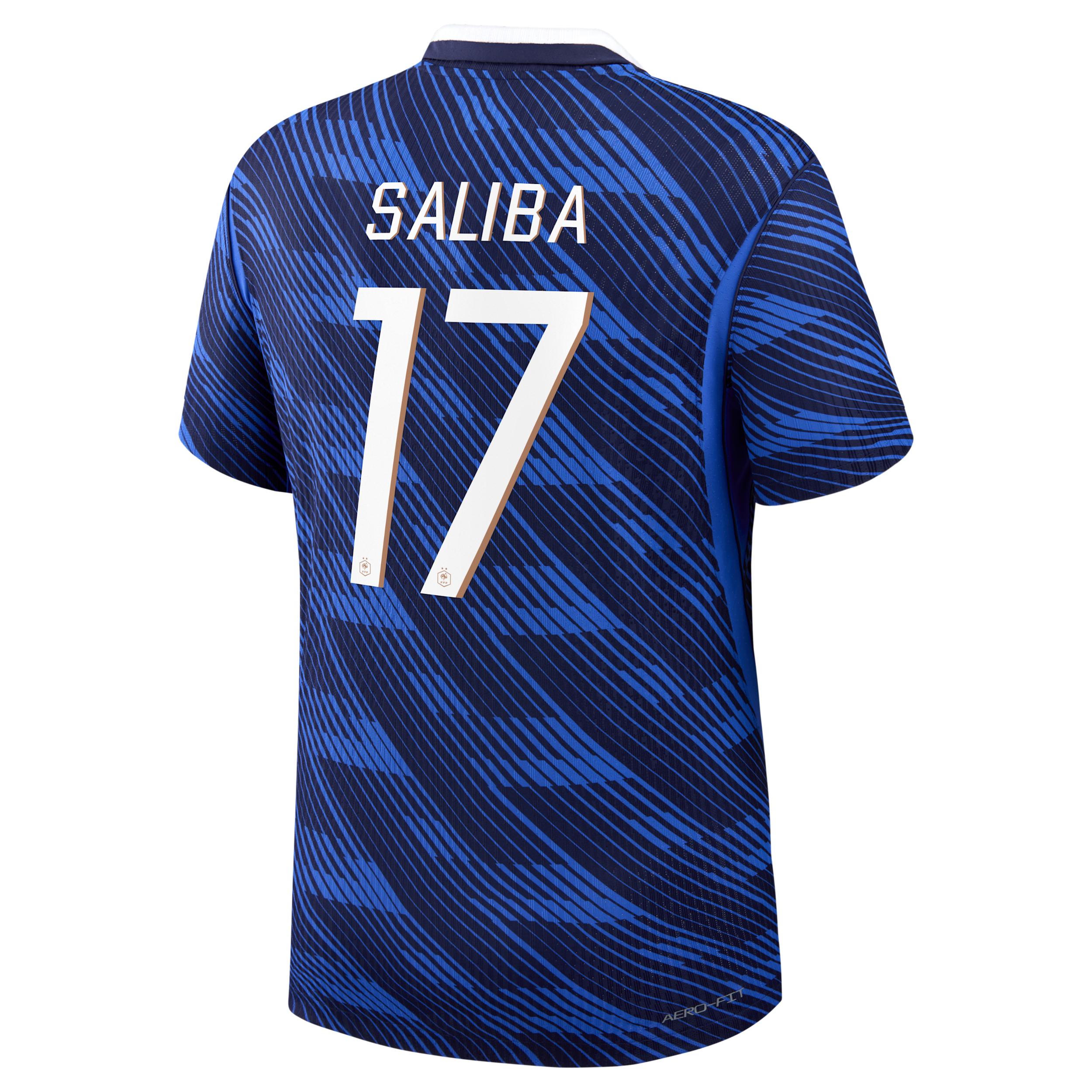William Saliba France National Team 2026 Match Home Nike Men's Dri-FIT ADV Soccer Jersey by NIKE