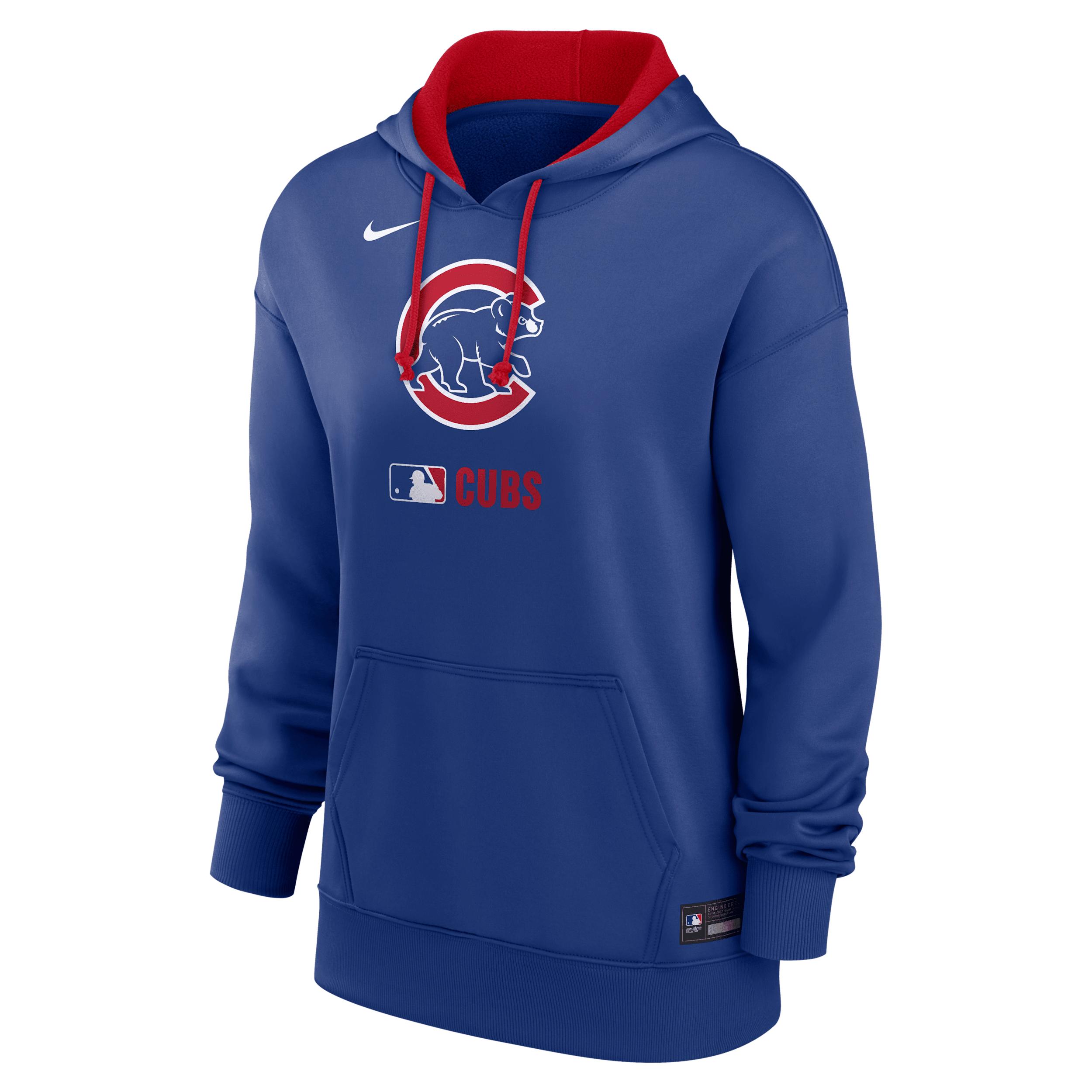 Women's Chicago Cubs Authentic Collection Nike Therma MLB Pullover Hoodie by NIKE Women's Chicago Cubs Authentic Collection Nike Therma MLB Pullover Hoodie by NIKE