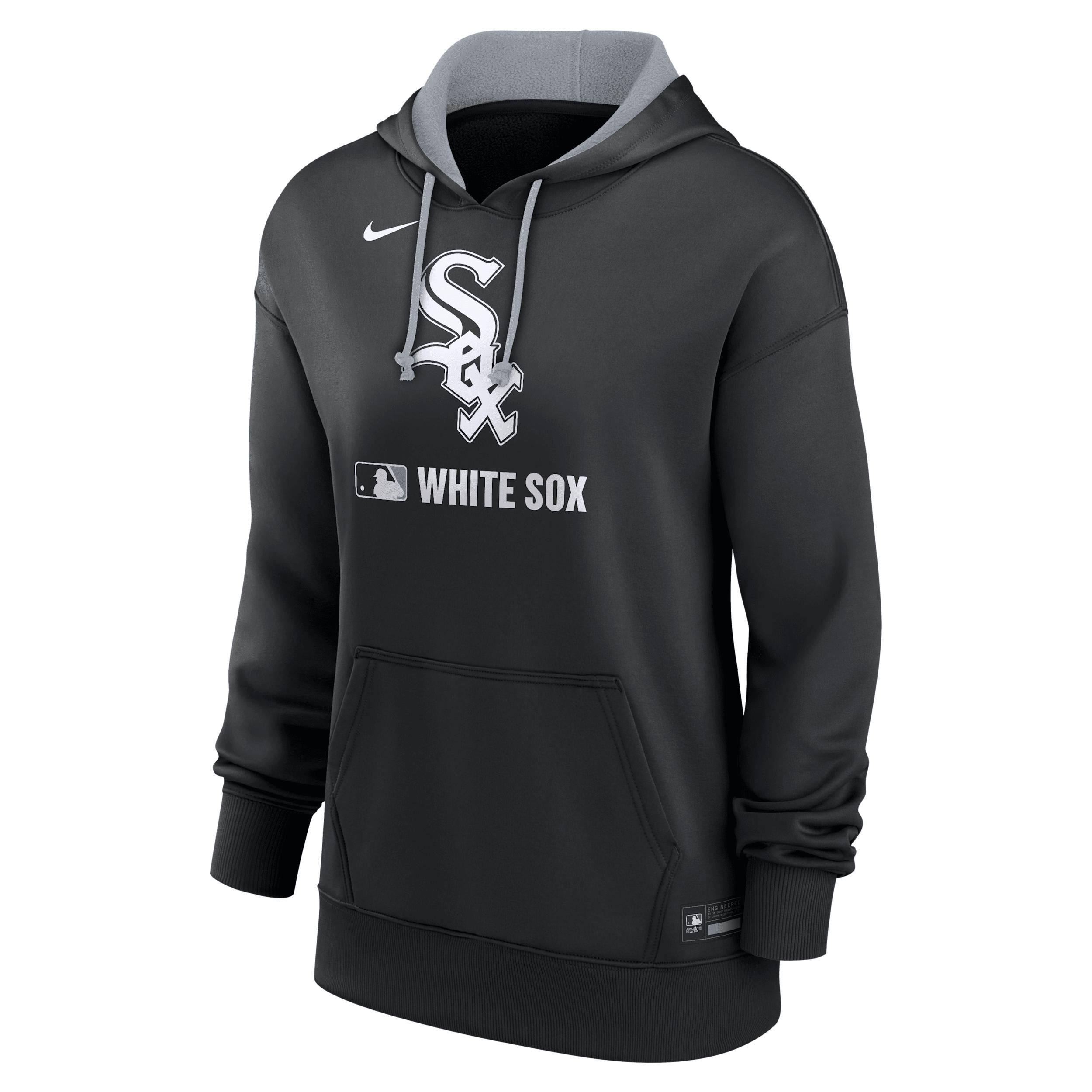 Women's Chicago White Sox Authentic Collection Nike Therma MLB Pullover Hoodie by NIKE