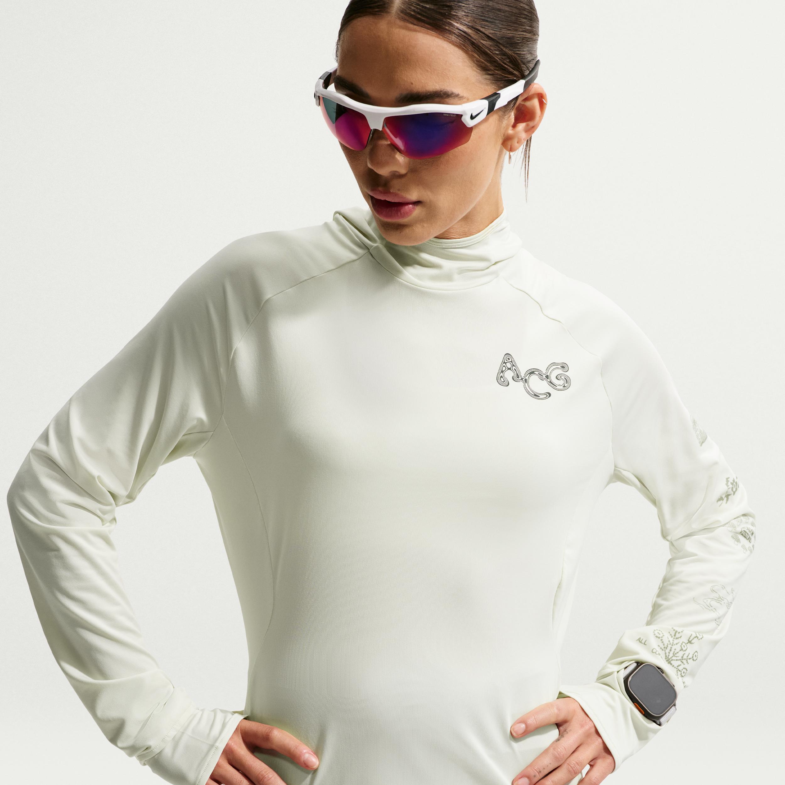 Women's Nike ACG "Solar Chase" Dri-FIT UV Protection Hooded Trail Running Top by NIKE