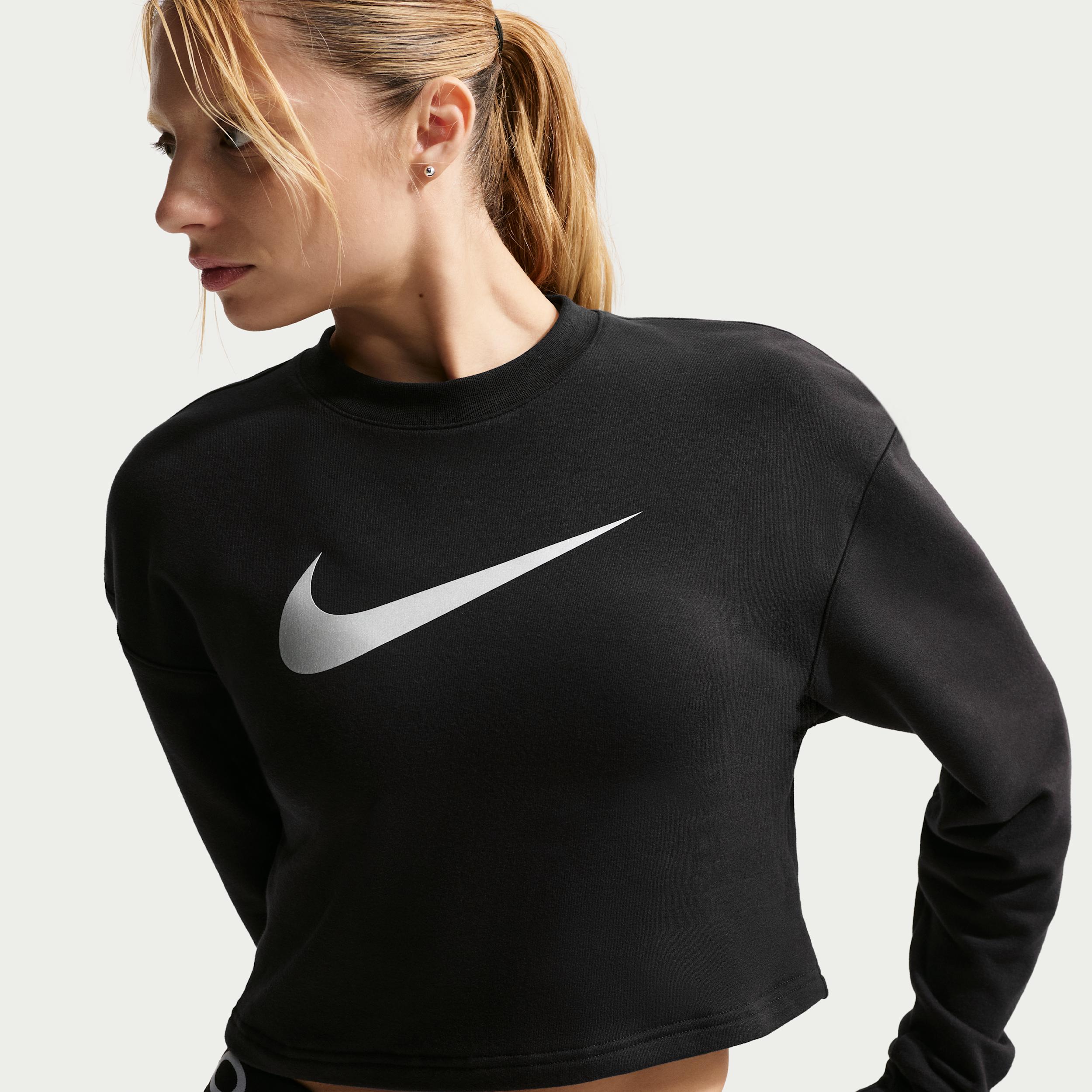 Women's Nike Pro Dri-FIT Crew-Neck French Terry Top by NIKE