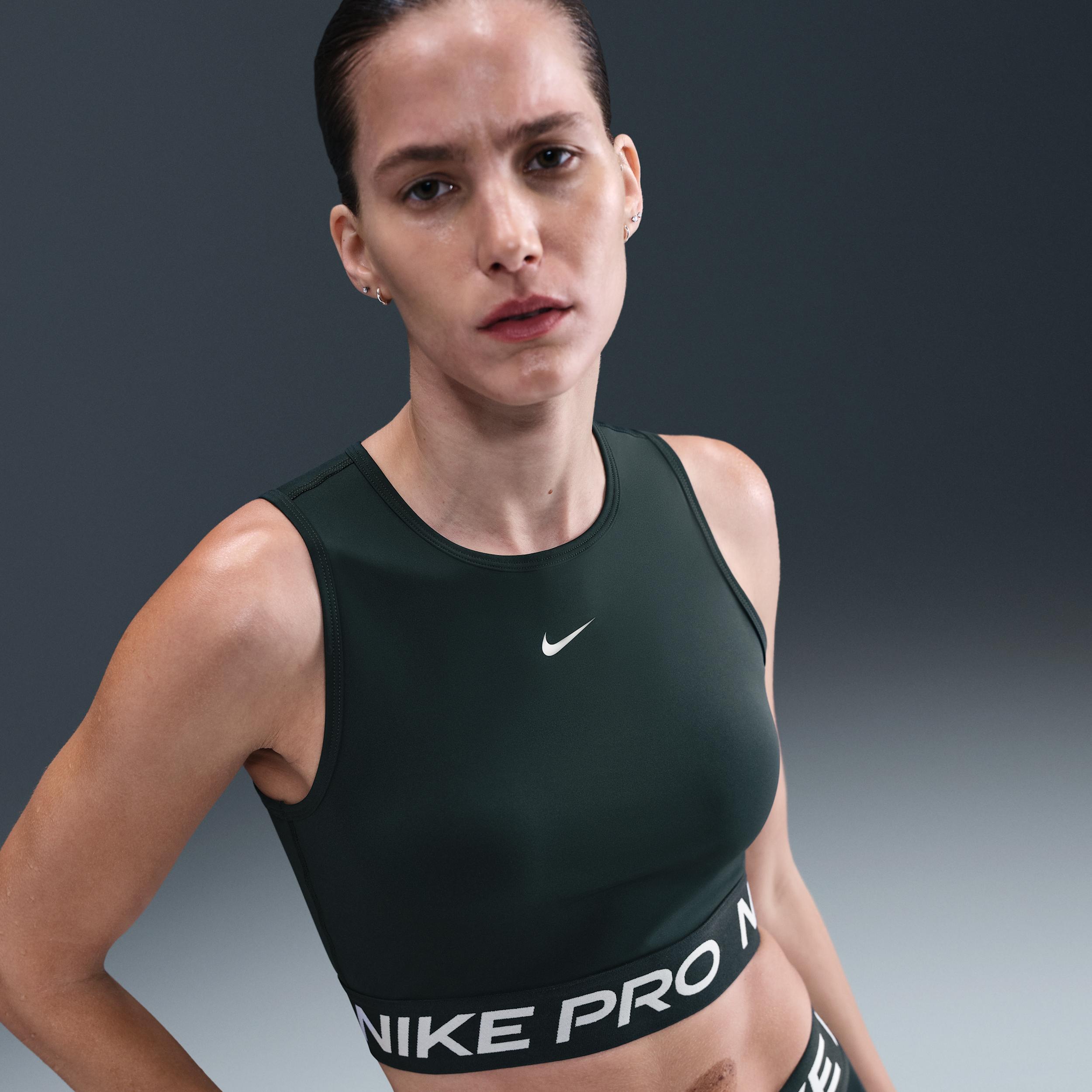 Women's Nike Pro Dri-FIT Cropped Tank Top by NIKE