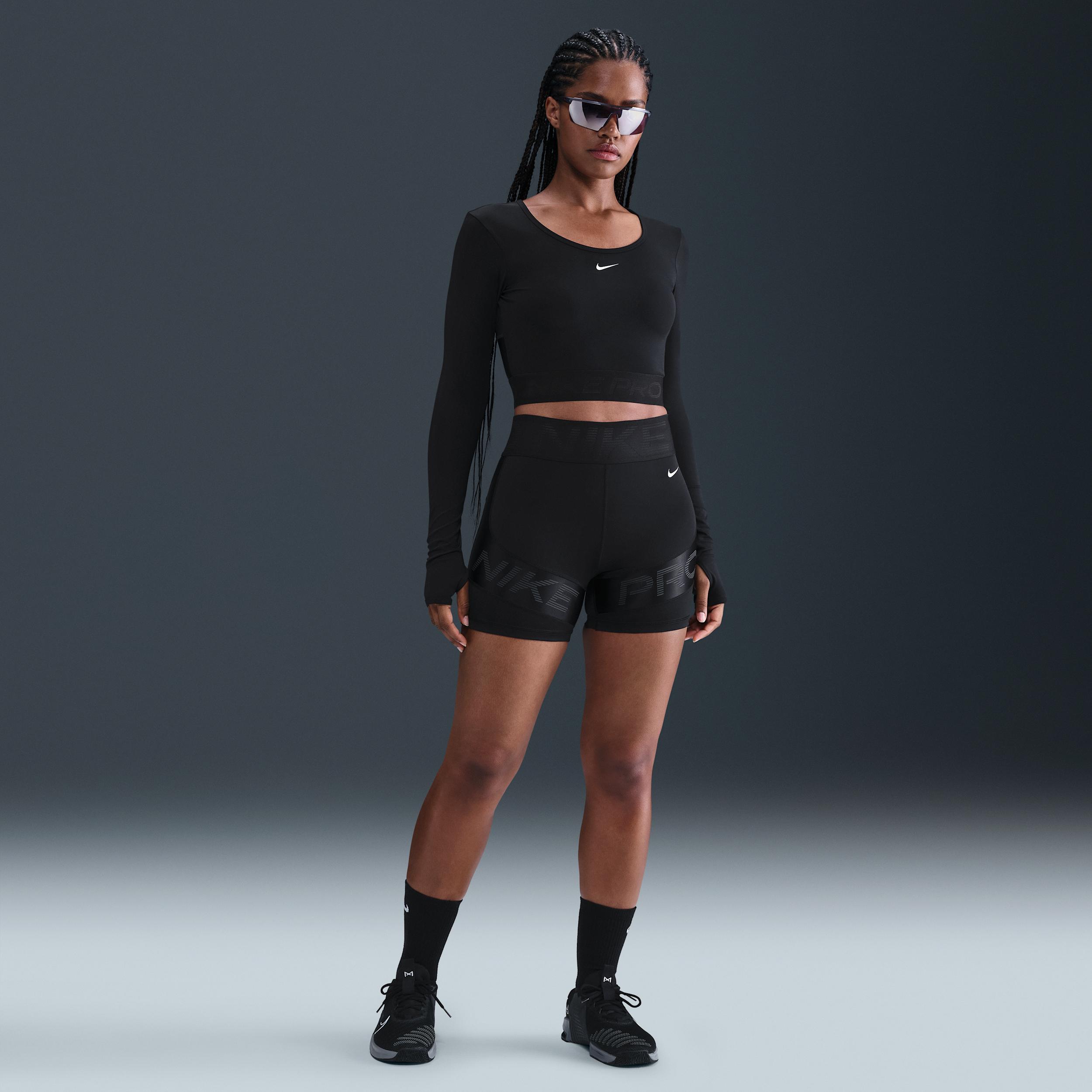 Women's Nike Pro Sculpt Dri-FIT High-Waisted 5" Biker Shorts by NIKE
