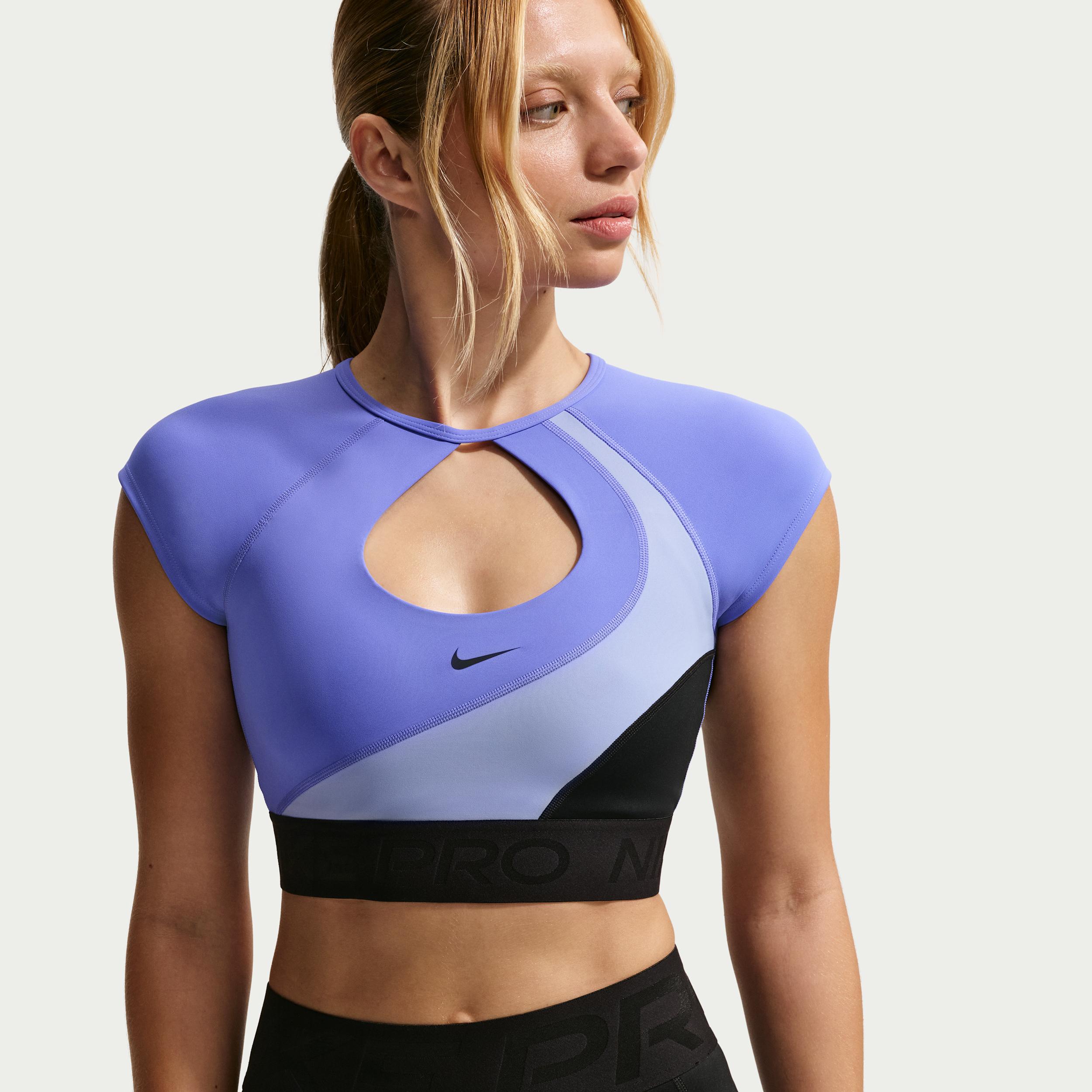 Women's Nike Pro Sculpt Medium-Support Padded Short-Sleeve Sports Bra by NIKE