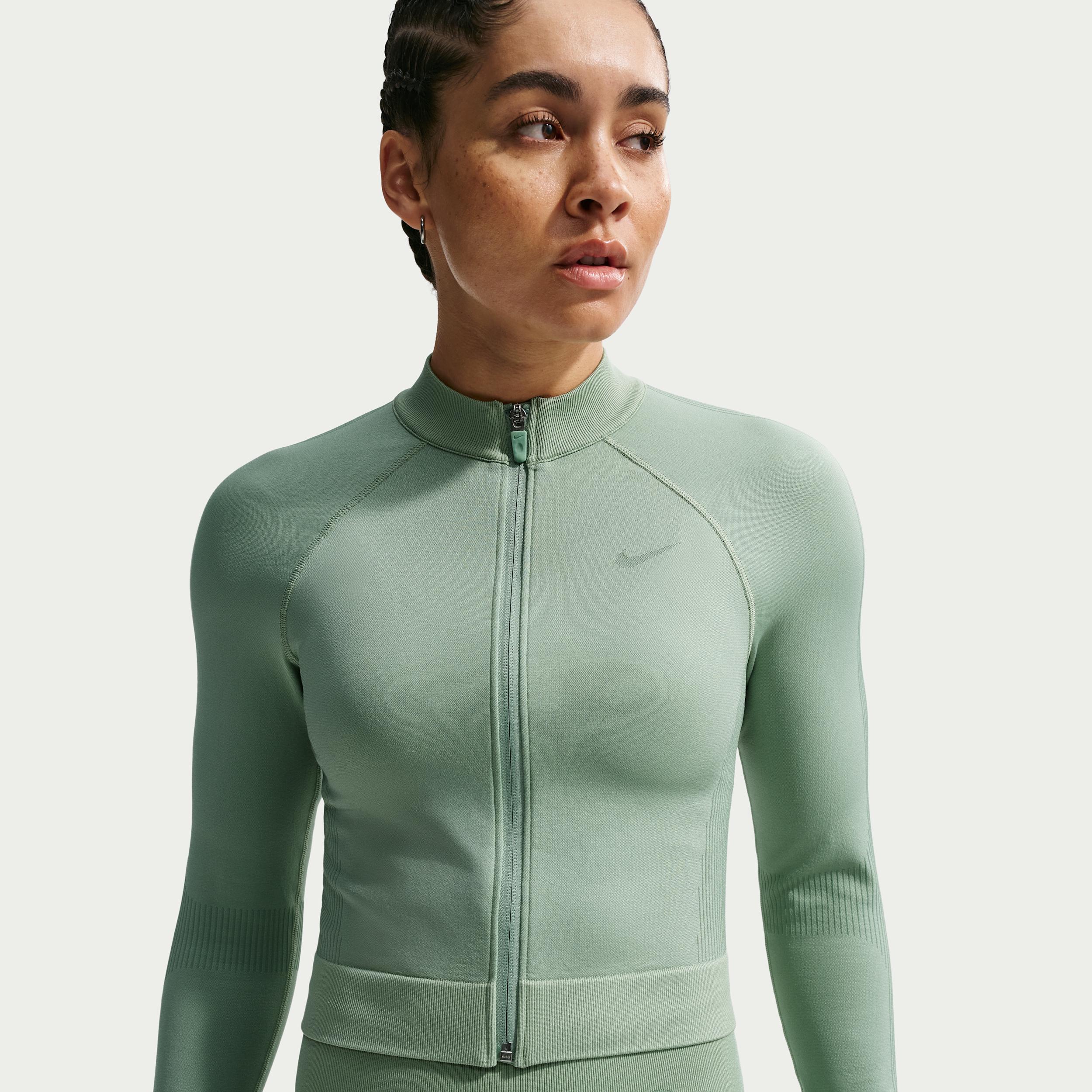 Women's Nike Pro Seamless Full-Zip Training Top by NIKE