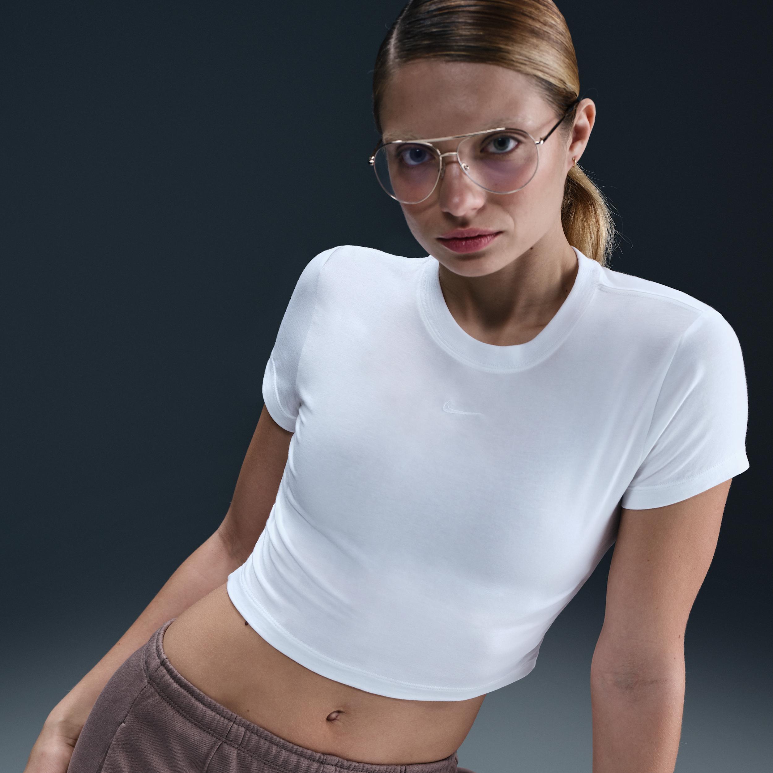 Women's Nike Sportswear Chill Knit Cropped T-Shirt by NIKE