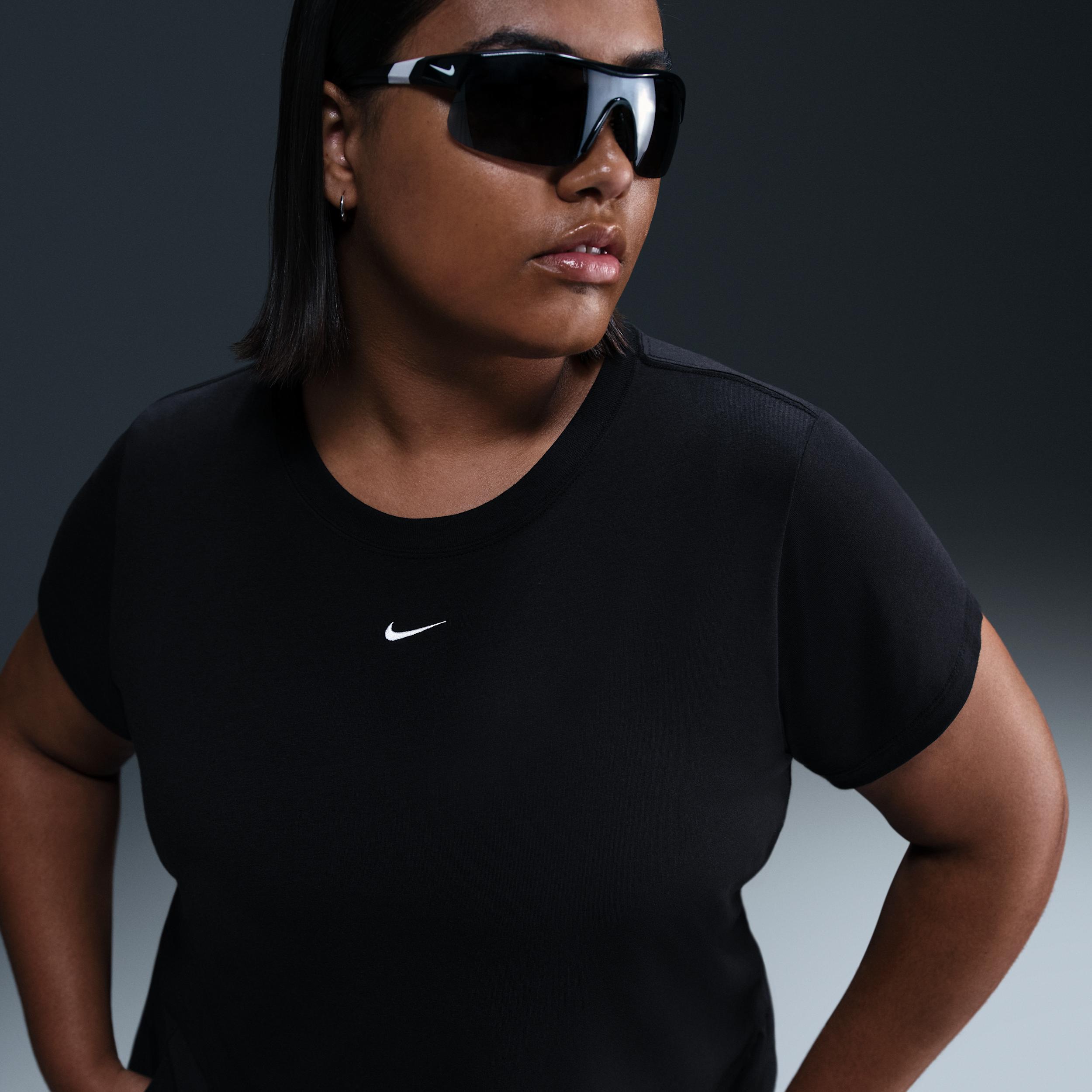 Women's Nike Sportswear Chill Knit Cropped T-Shirt (Plus Size) by NIKE