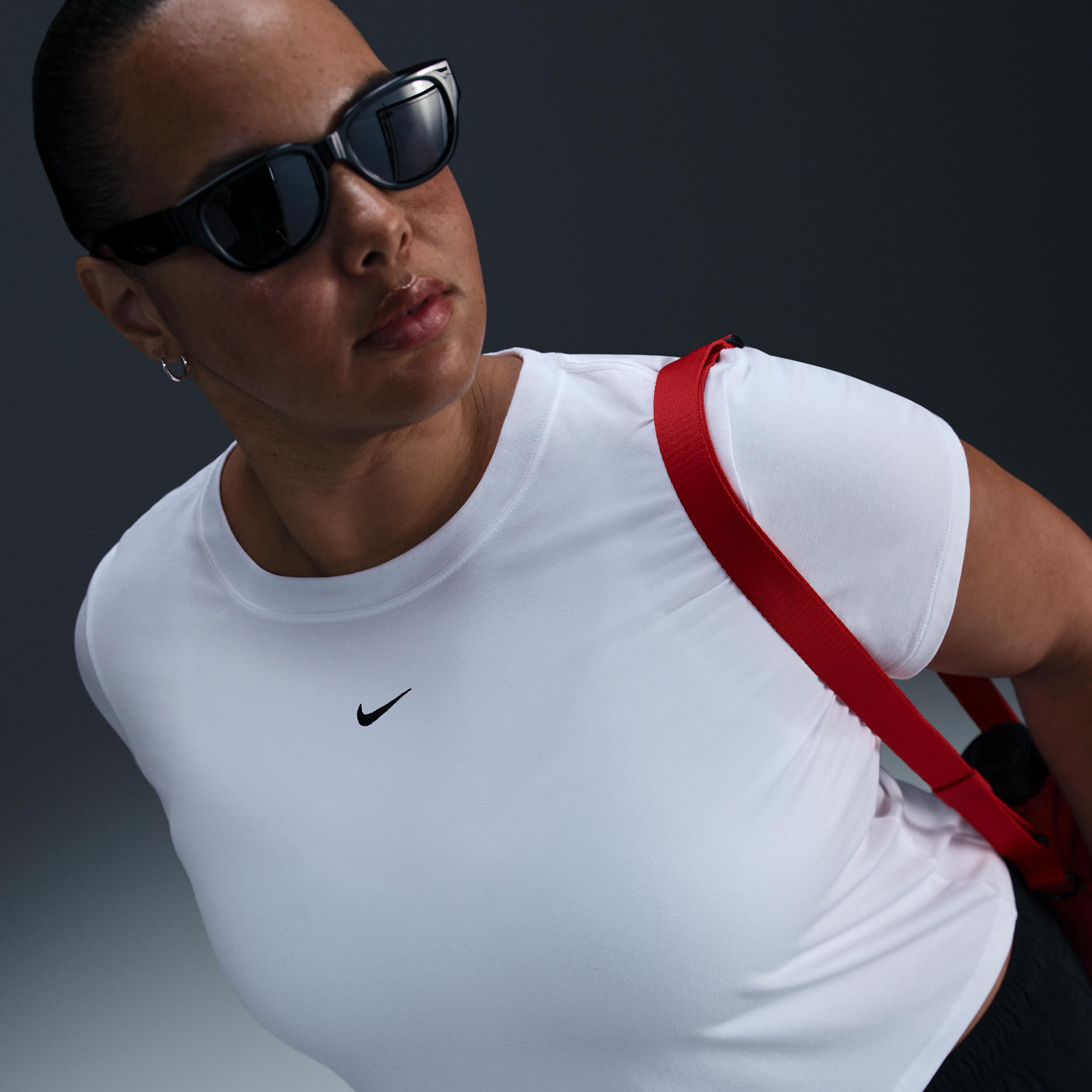 Women's Nike Sportswear Chill Knit Cropped T-Shirt (Plus Size) by NIKE
