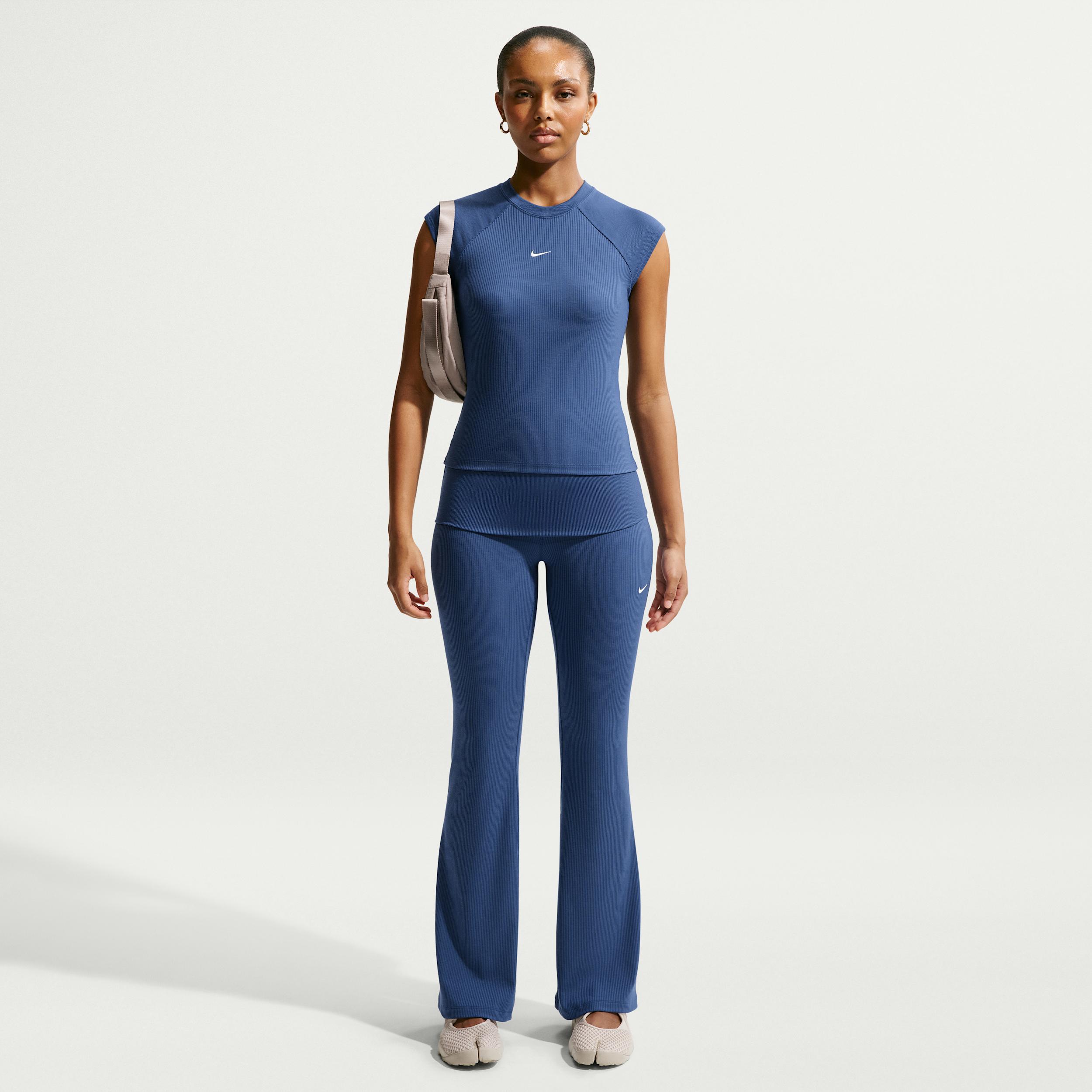 Women's Nike Sportswear Chill Knit Mid-Rise Tight Ribbed Pants by NIKE
