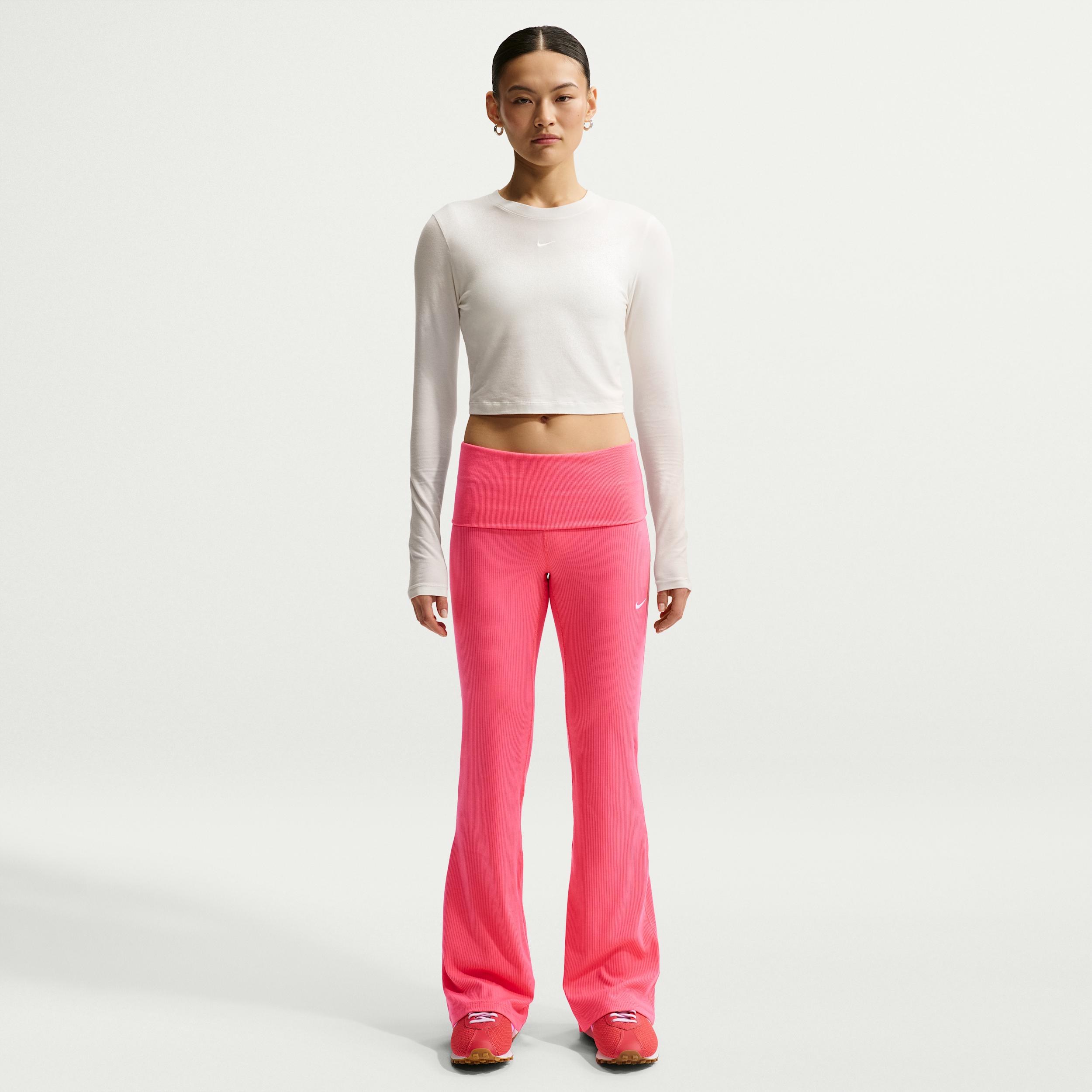 Women's Nike Sportswear Chill Knit Mid-Rise Tight Ribbed Pants by NIKE