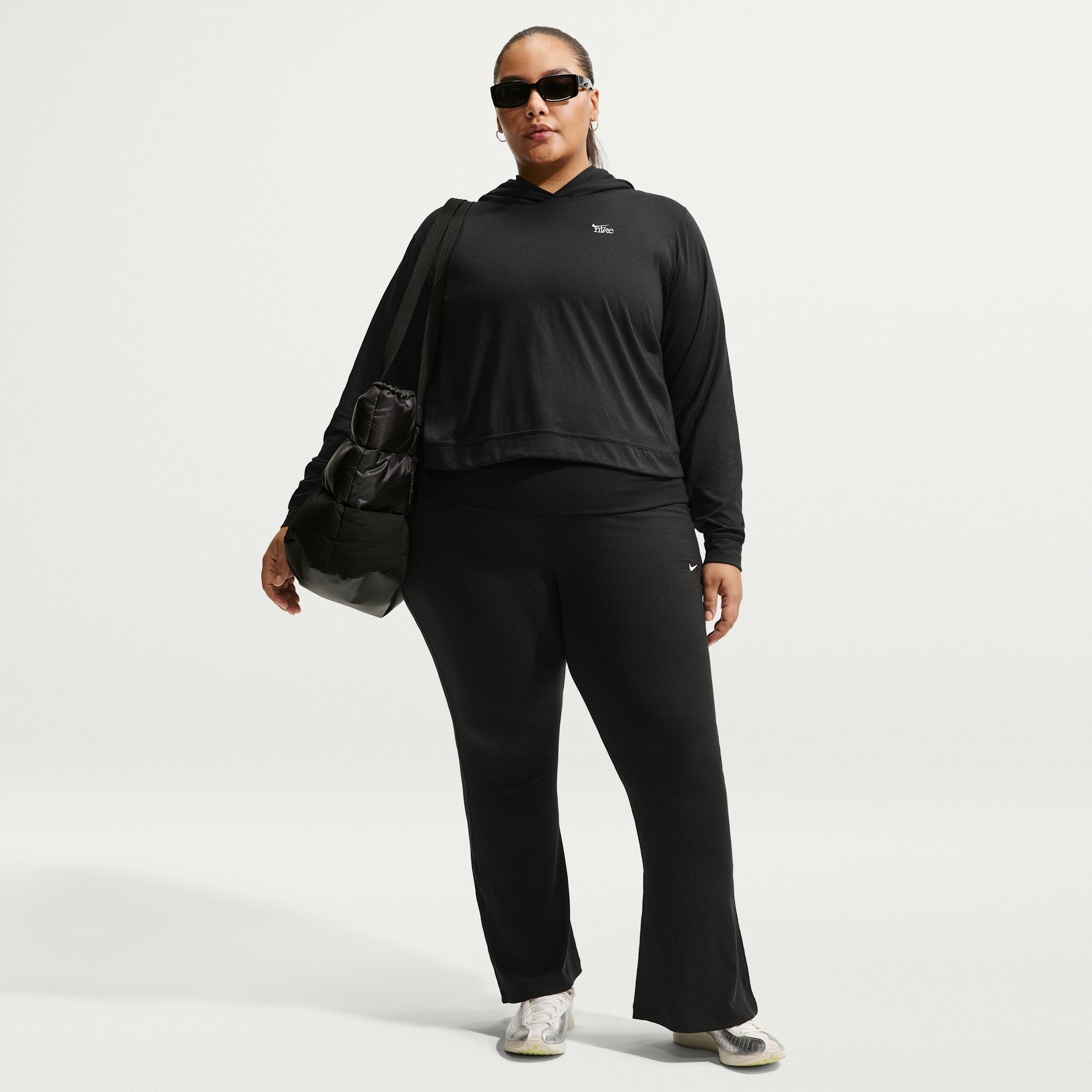 Women's Nike Sportswear Chill Knit Mid-Rise Tight Ribbed Pants (Plus Size) by NIKE