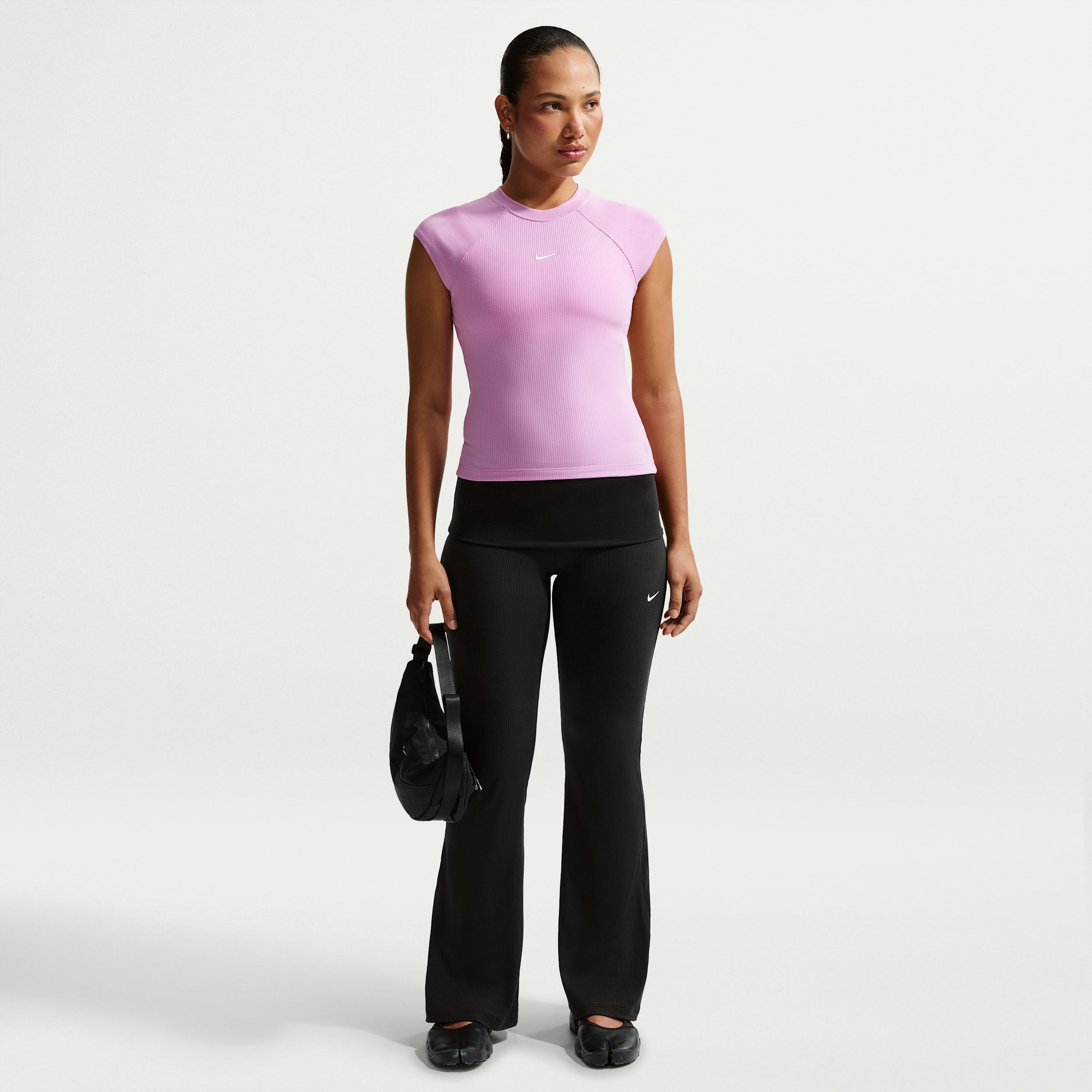 Women's Nike Sportswear Chill Knit Mid-Rise Tight Ribbed Pants by NIKE