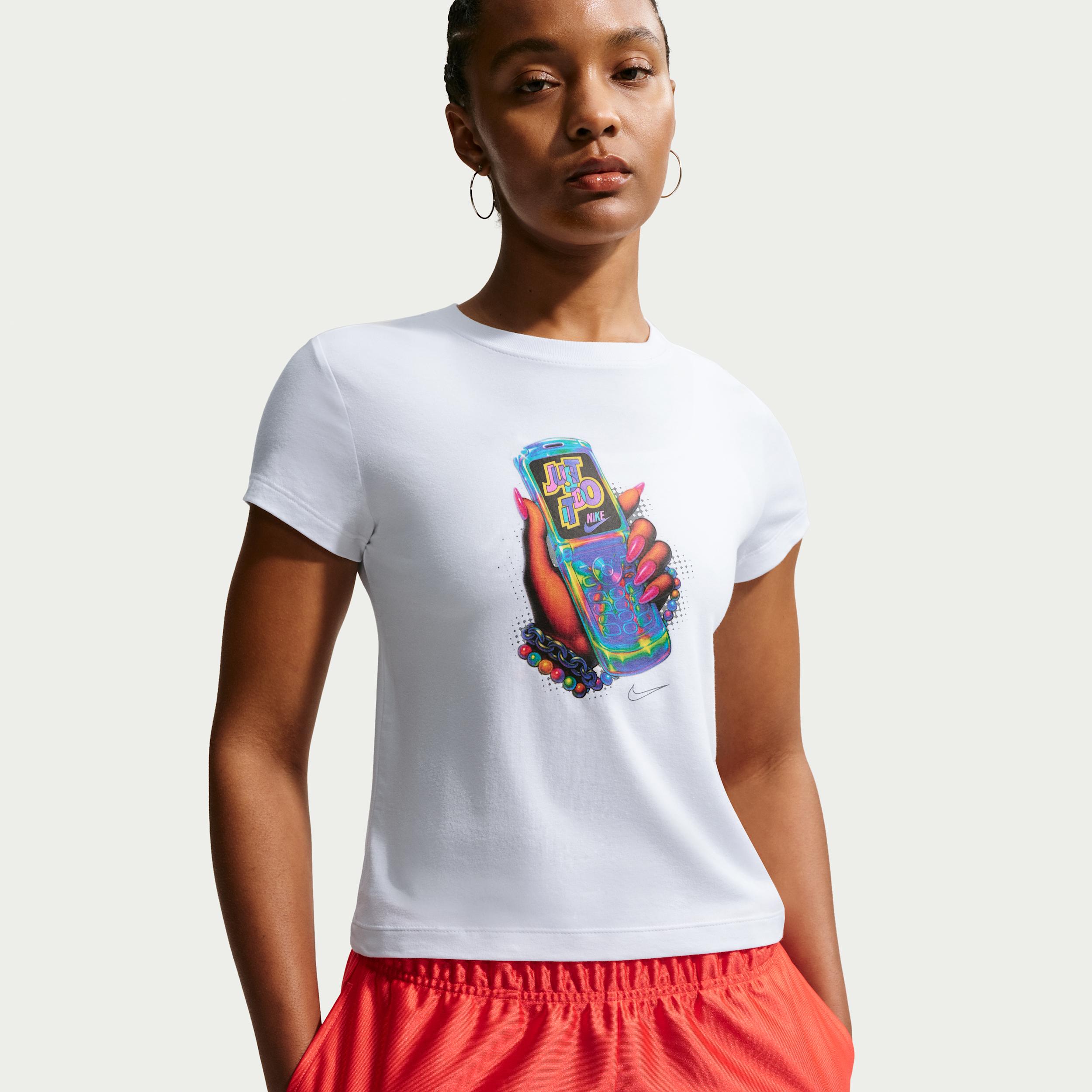 Women's Nike Sportswear Chill Knit Slim Cropped T-Shirt by NIKE
