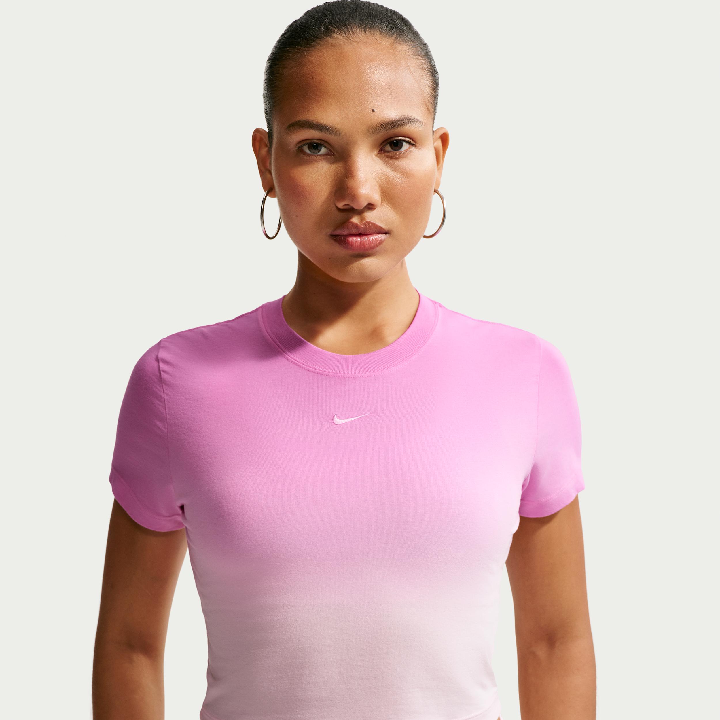 Women's Nike Sportswear Chill Knit Slim Cropped T-Shirt by NIKE