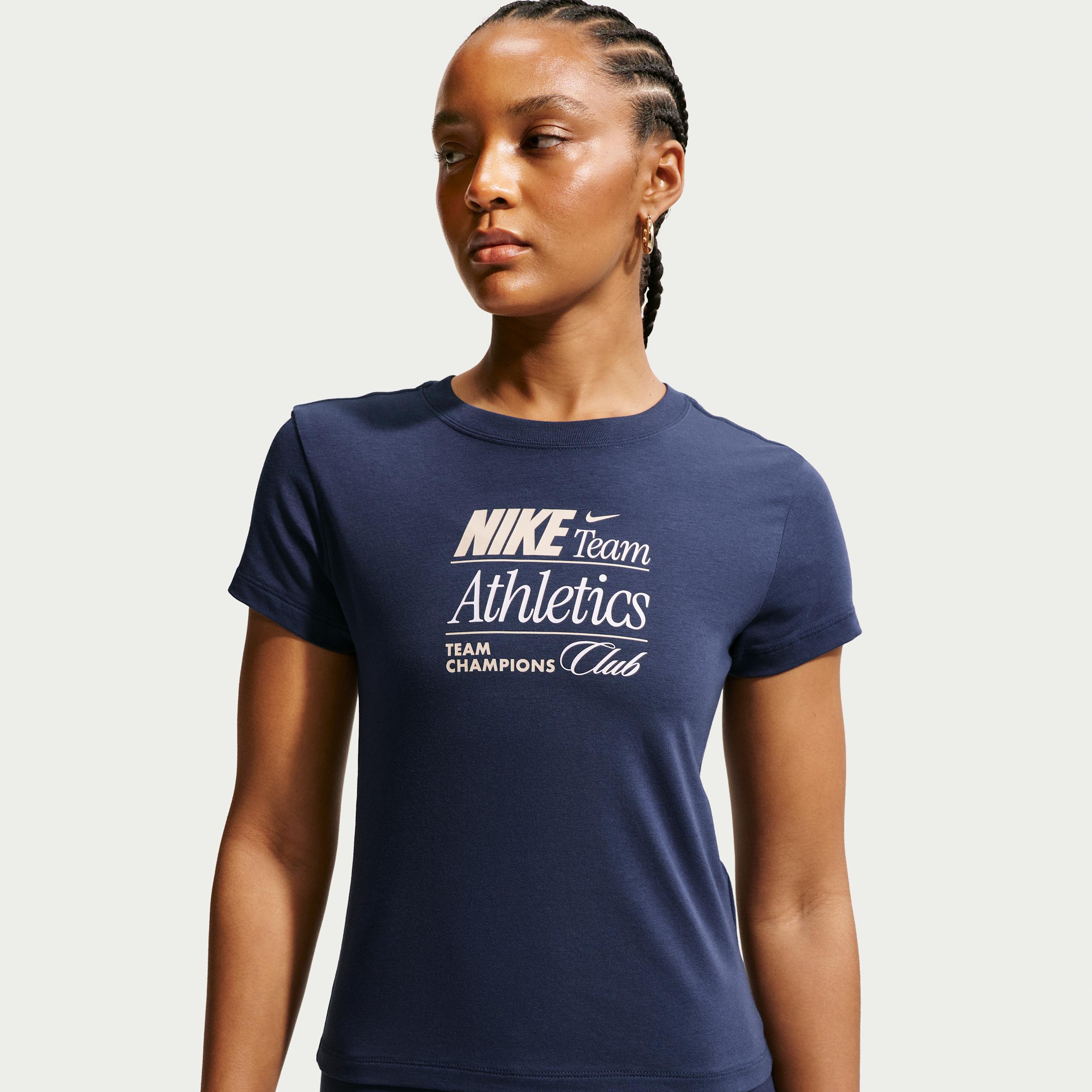 Women's Nike Sportswear Chill Knit Slim Mod-Cropped T-Shirt by NIKE