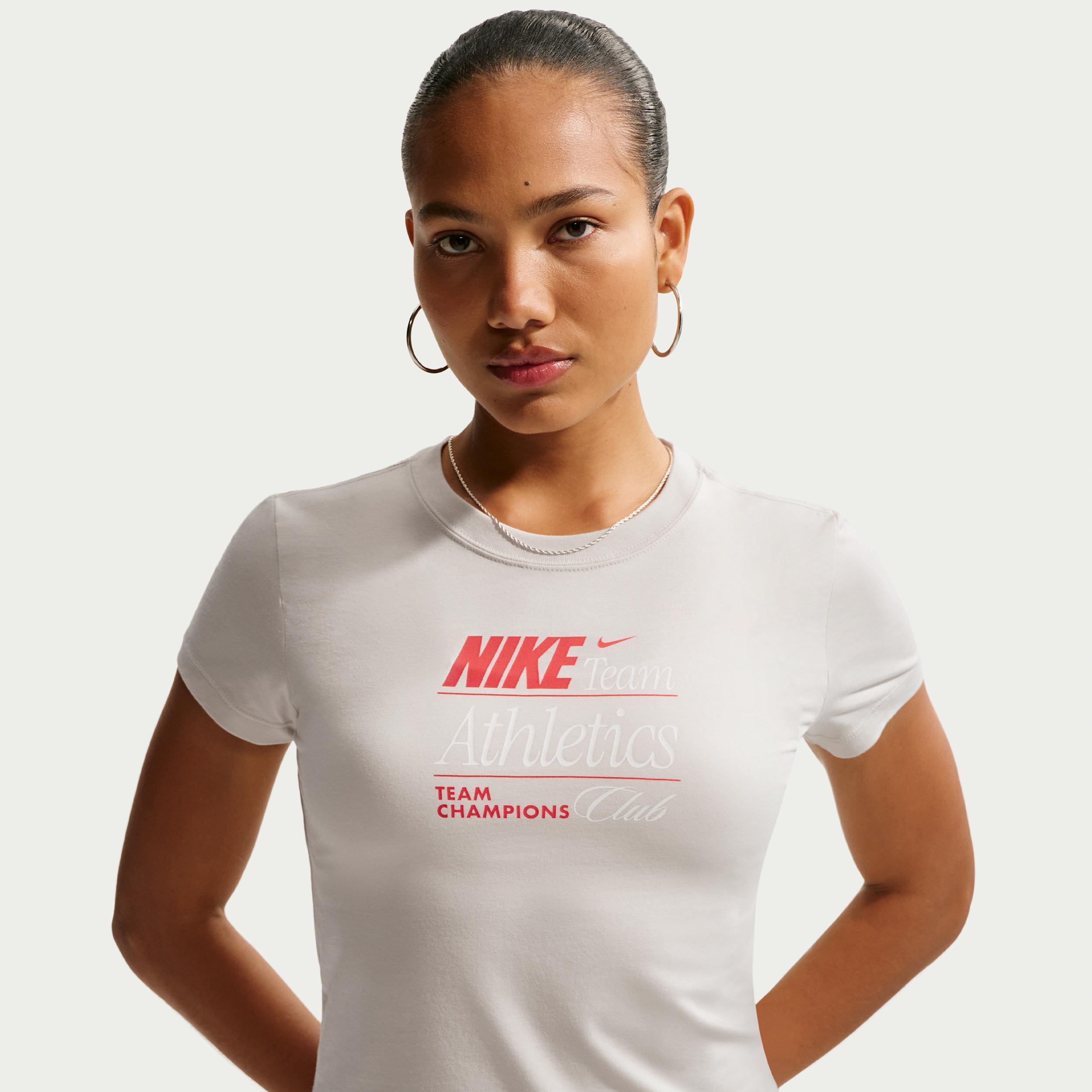 Women's Nike Sportswear Chill Knit Slim Mod-Cropped T-Shirt by NIKE