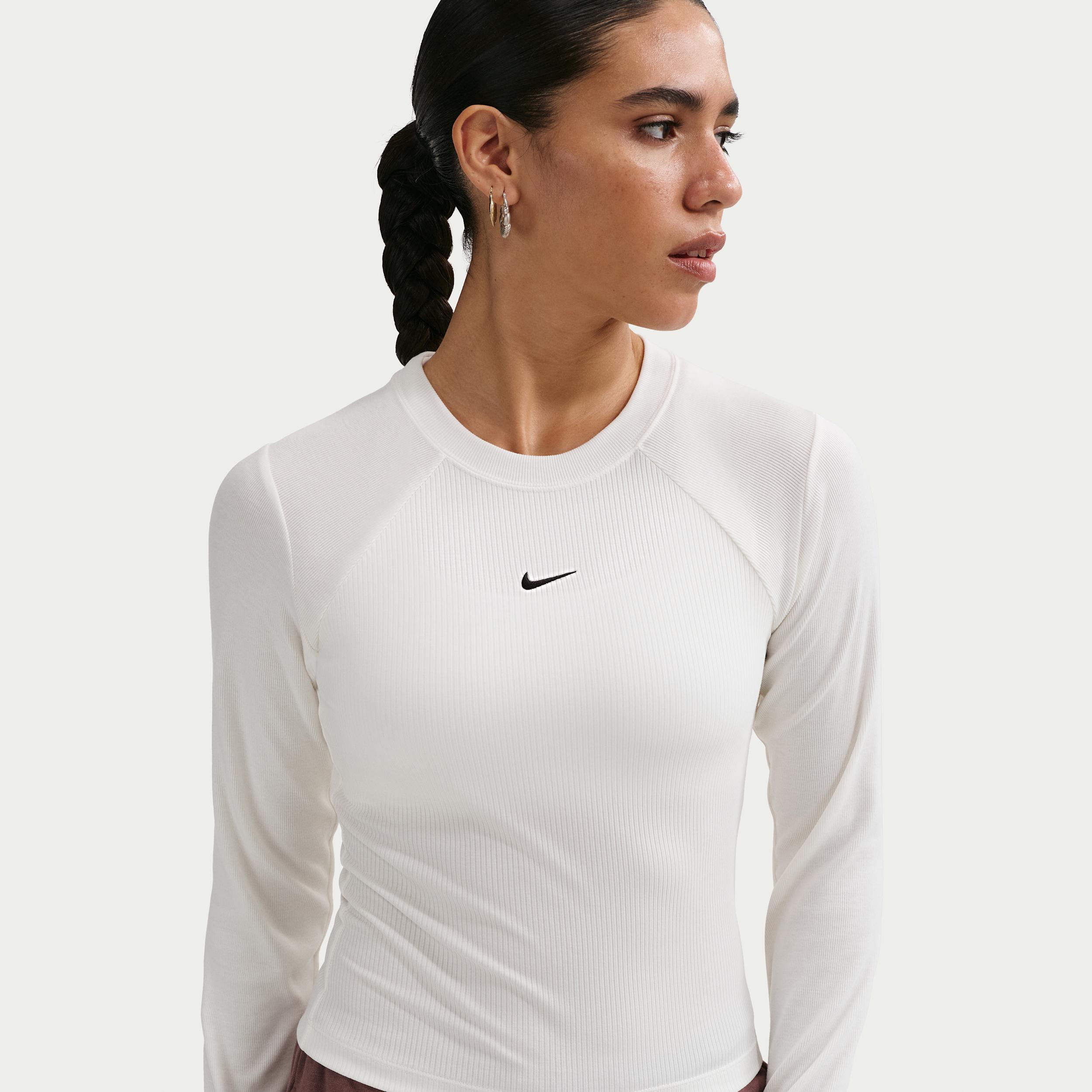 Women's Nike Sportswear Chill Knit Tight Long-Sleeve Ribbed Top by NIKE