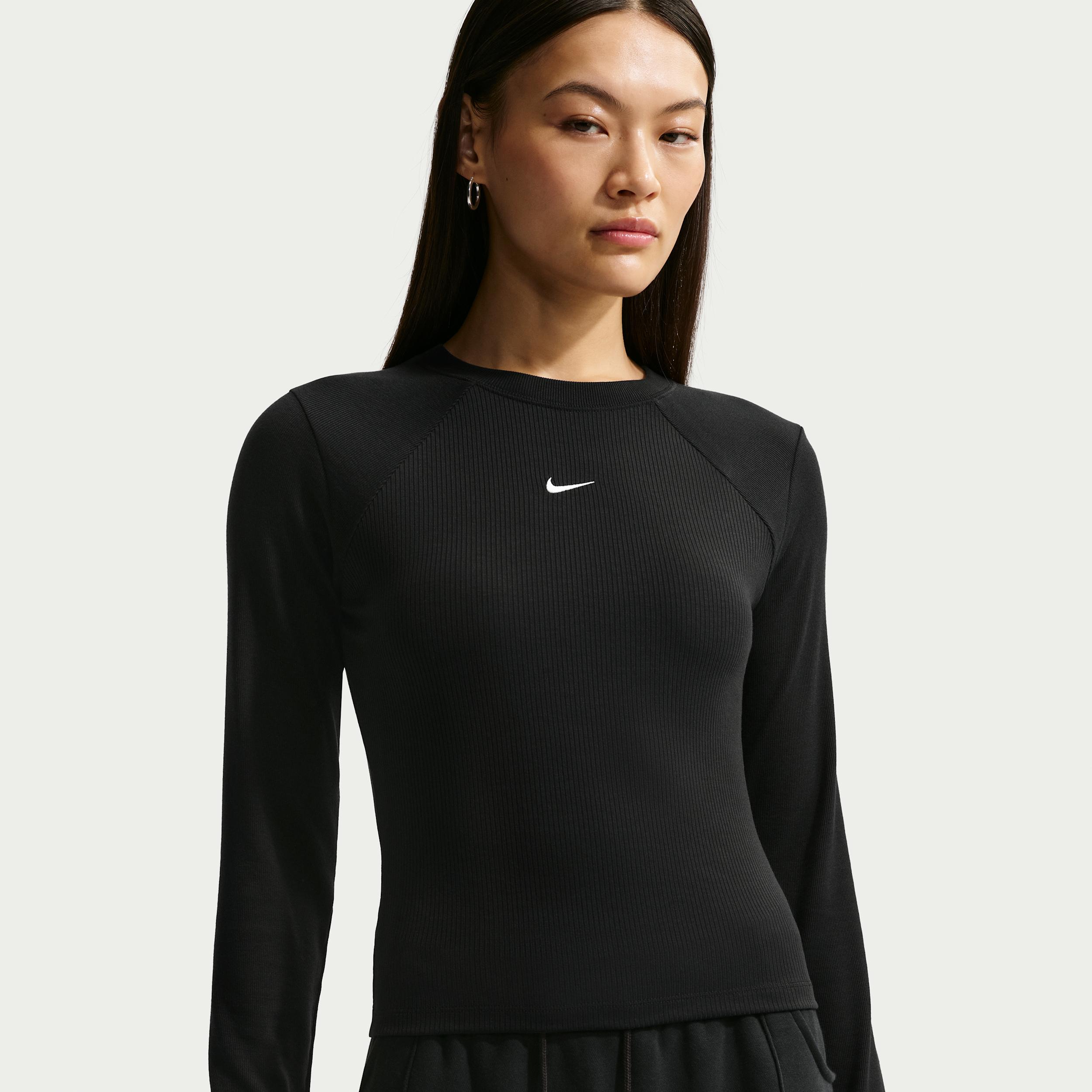 Women's Nike Sportswear Chill Knit Tight Long-Sleeve Ribbed Top by NIKE