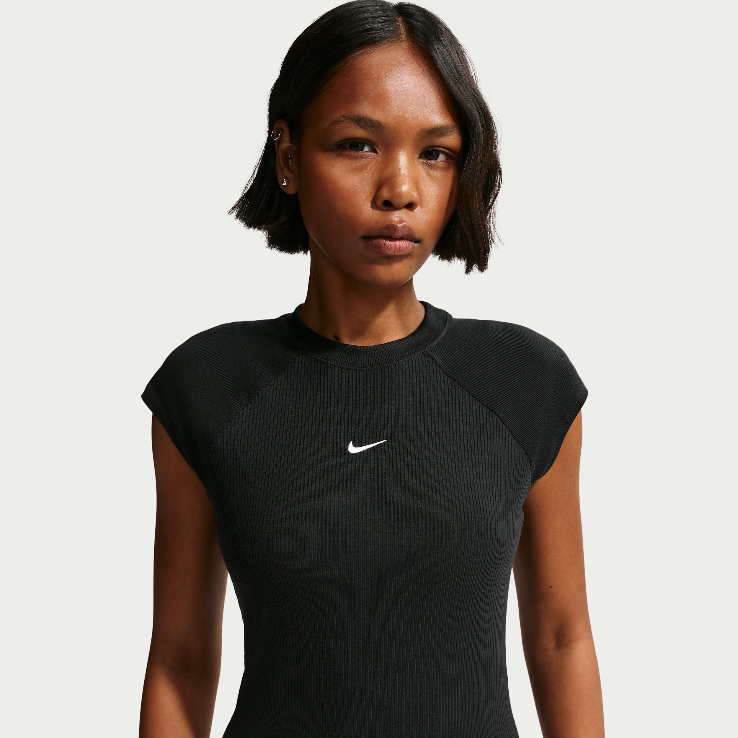 Women's Nike Sportswear Chill Knit Tight Short-Sleeve Ribbed Top by NIKE