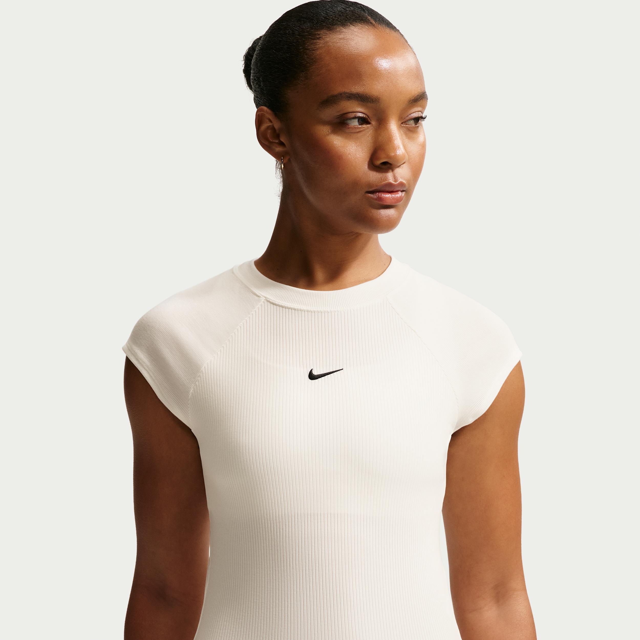 Women's Nike Sportswear Chill Knit Tight Short-Sleeve Ribbed Top by NIKE