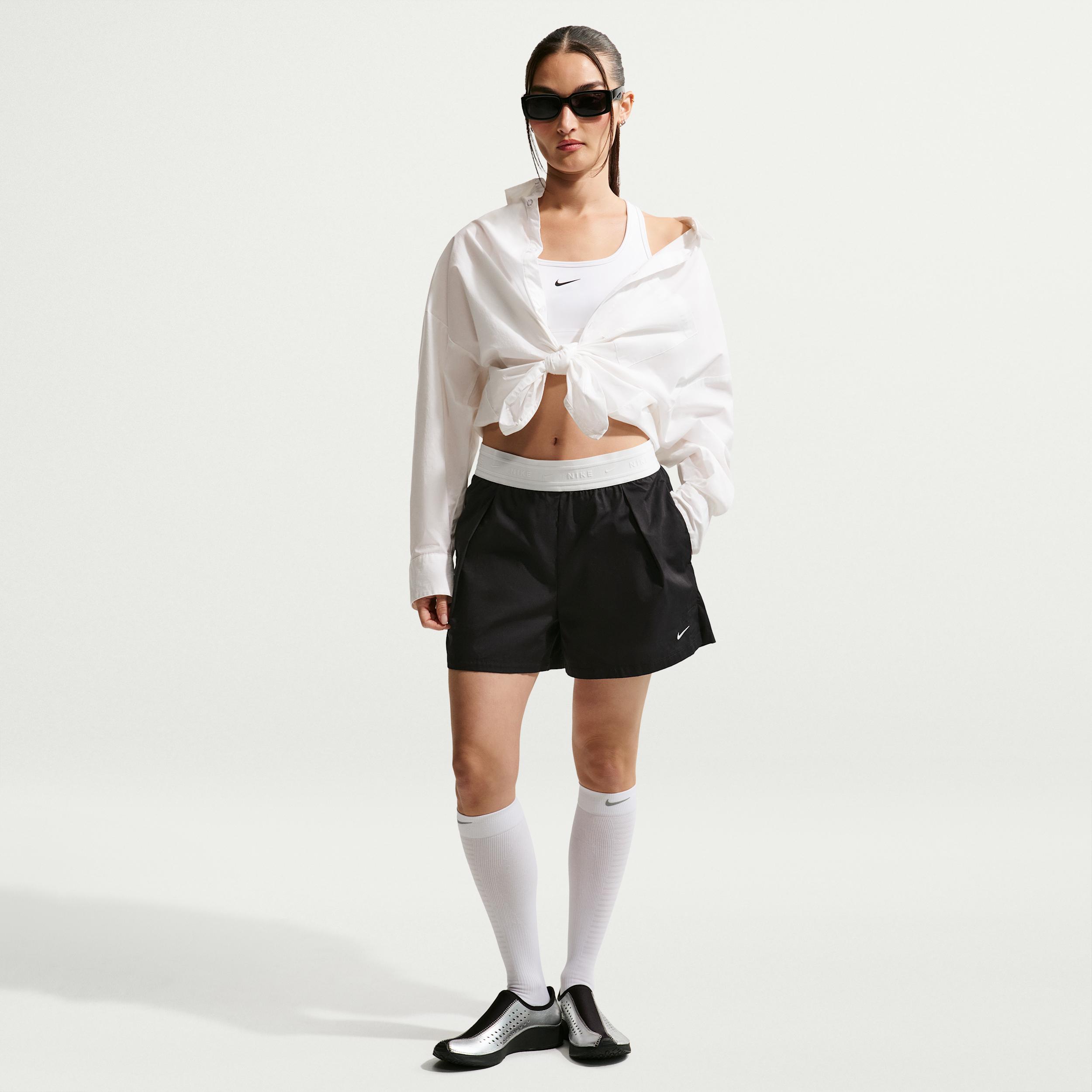 Women's Nike Sportswear Chill Poplin Loose Mid-Rise Shorts by NIKE