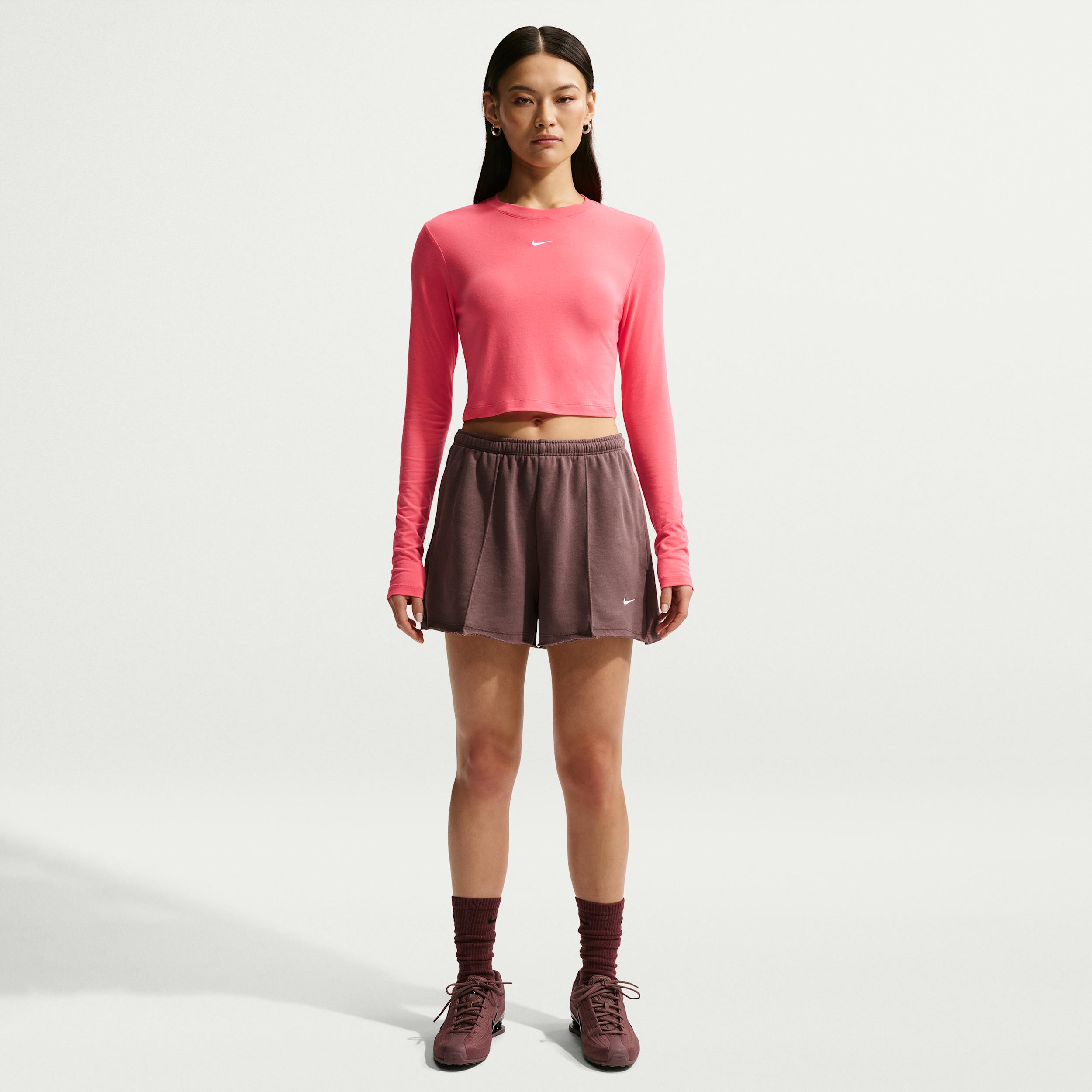 Women's Nike Sportswear Chill Terry Mid-Rise French Terry Shorts by NIKE