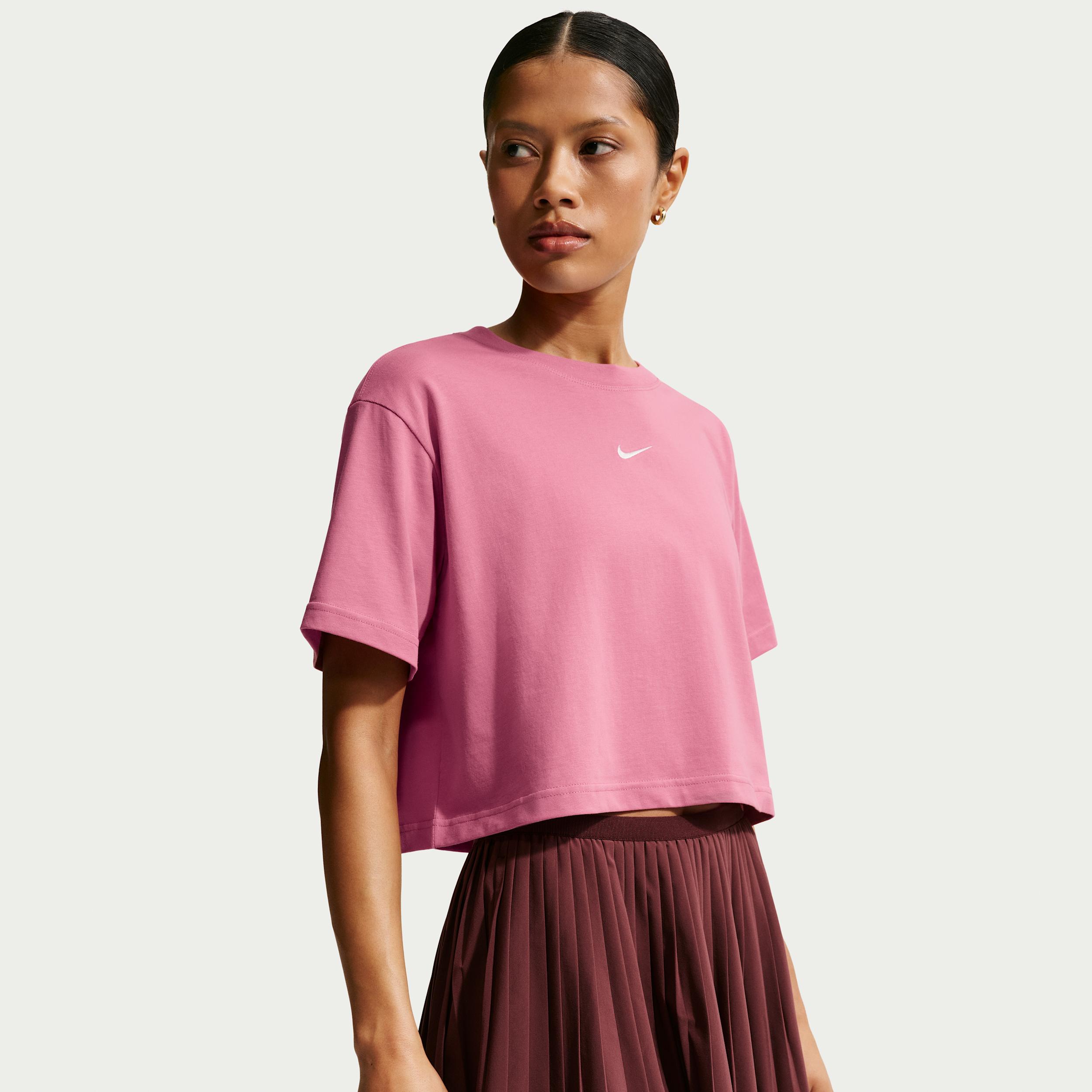 Women's Nike Sportswear Classic Loose Short-Sleeve Cropped T-Shirt by NIKE