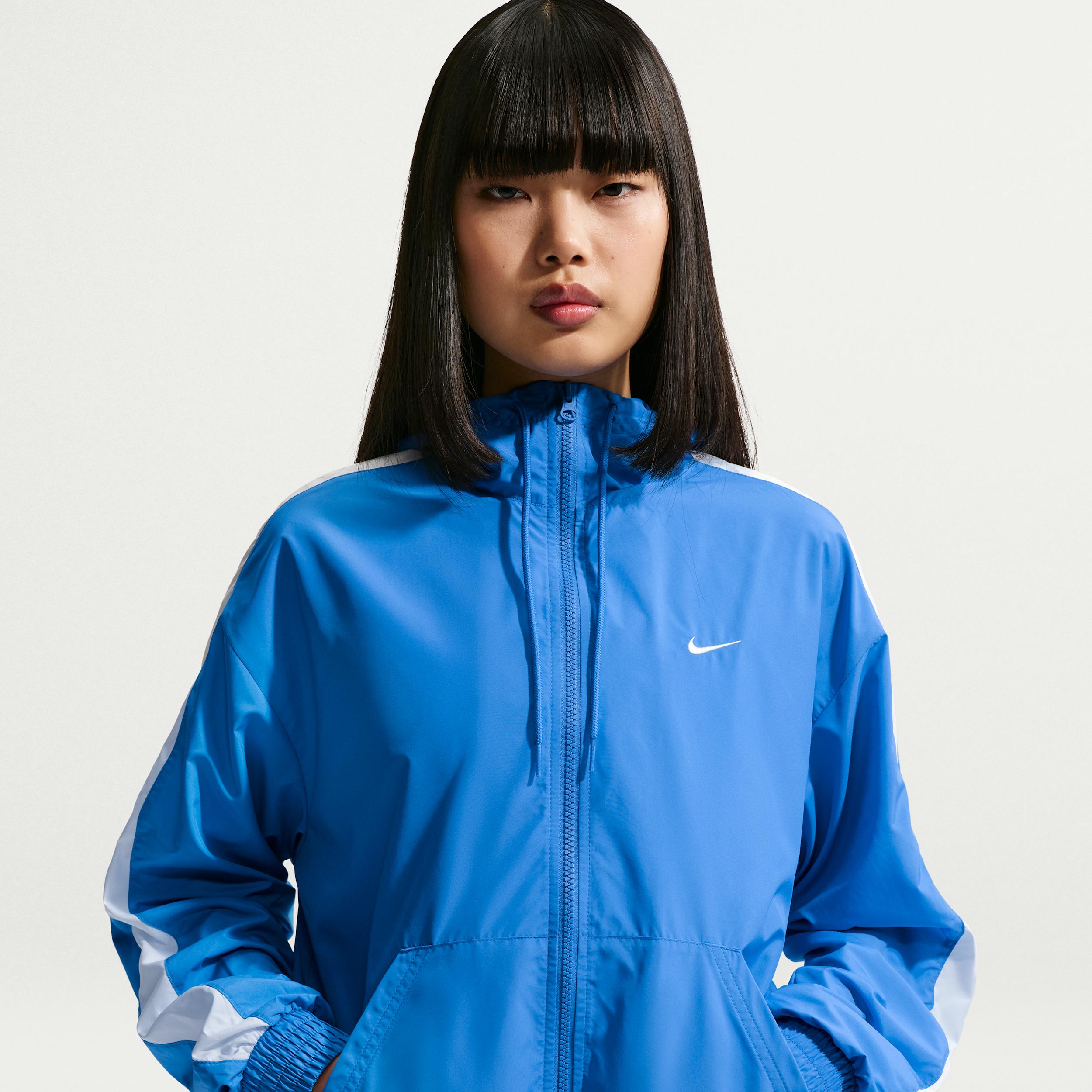 Women's Nike Sportswear Classic Wovens Loose UV Hooded Jacket by NIKE