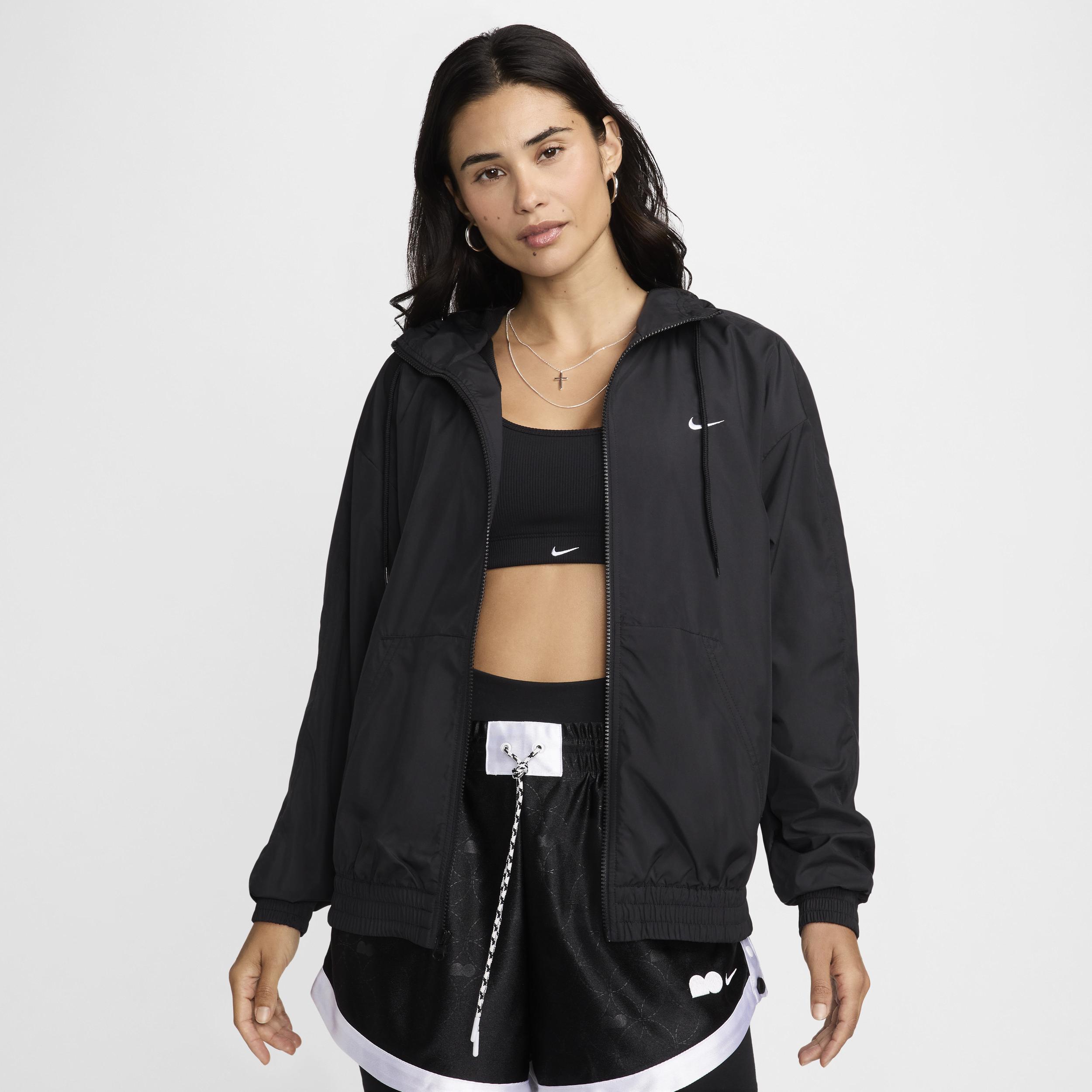 Women's Nike Sportswear Classic Wovens Loose UV Hooded Jacket by NIKE