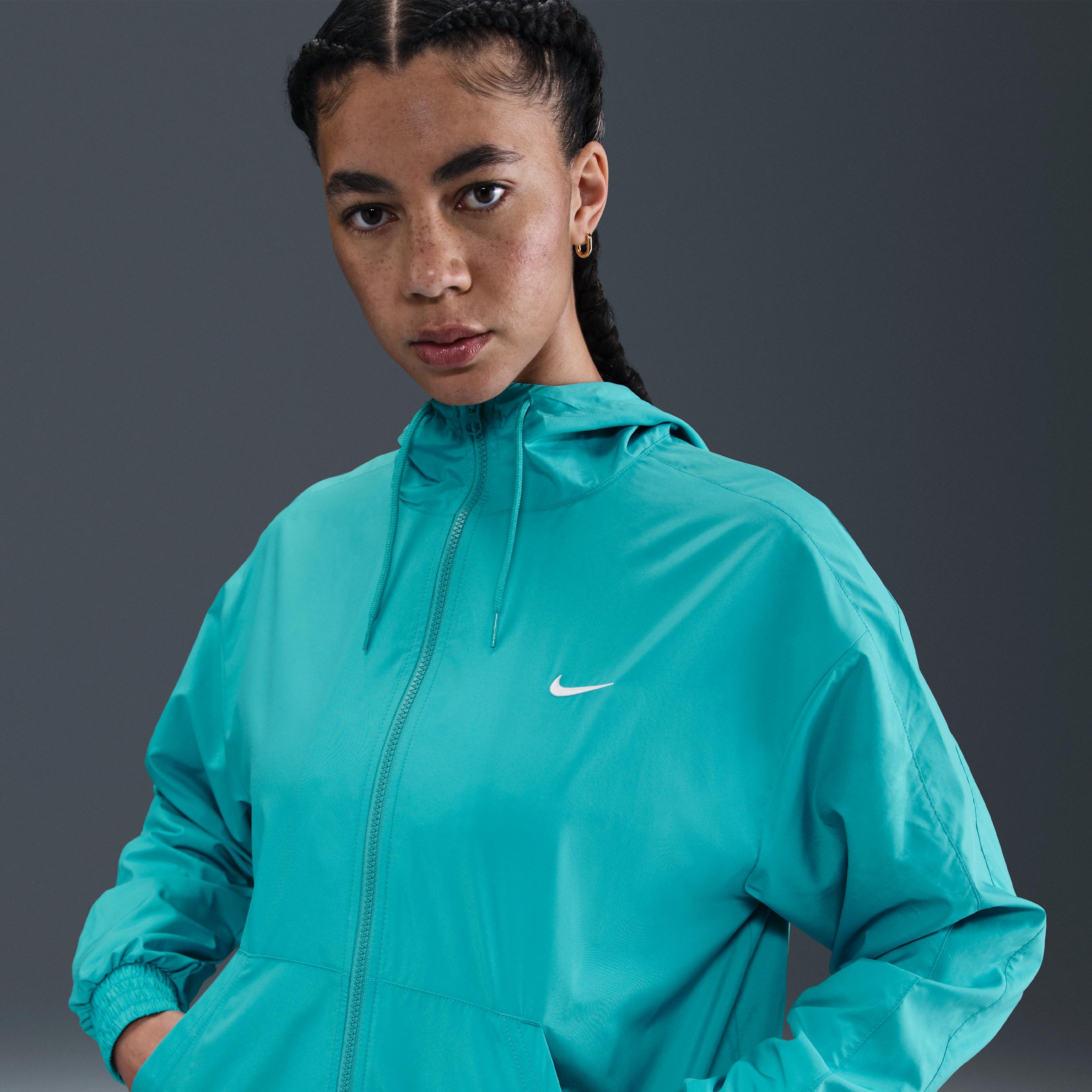 Women's Nike Sportswear Classic Wovens Loose UV Hooded Jacket by NIKE