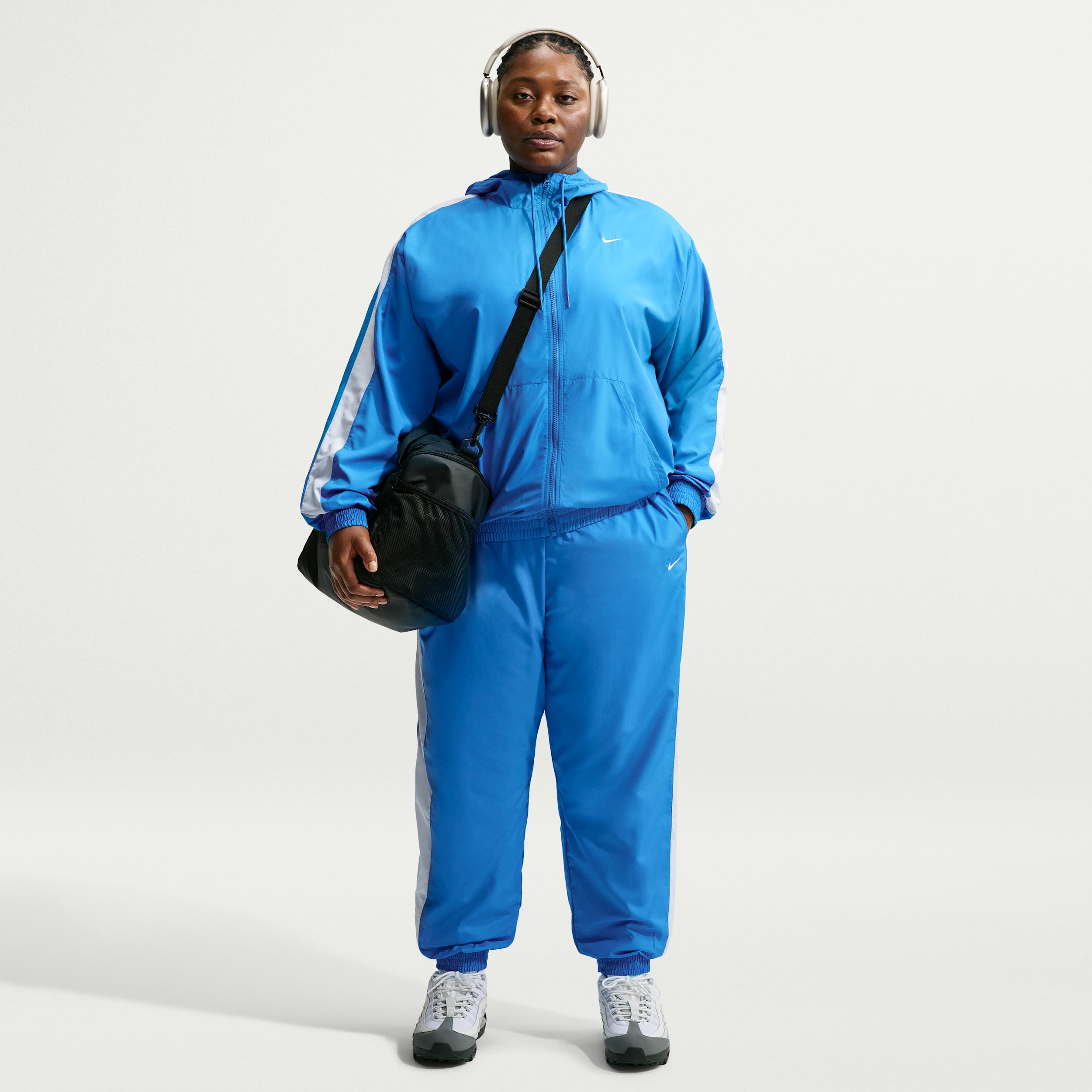 Women's Nike Sportswear Classic Wovens UV Protection Mid-Rise Loose Jogger Pants (Plus Size) by NIKE