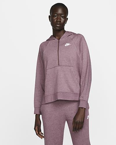 Women's Nike Sportswear Club Essential 1/4-Zip Fleece Hoodie by NIKE